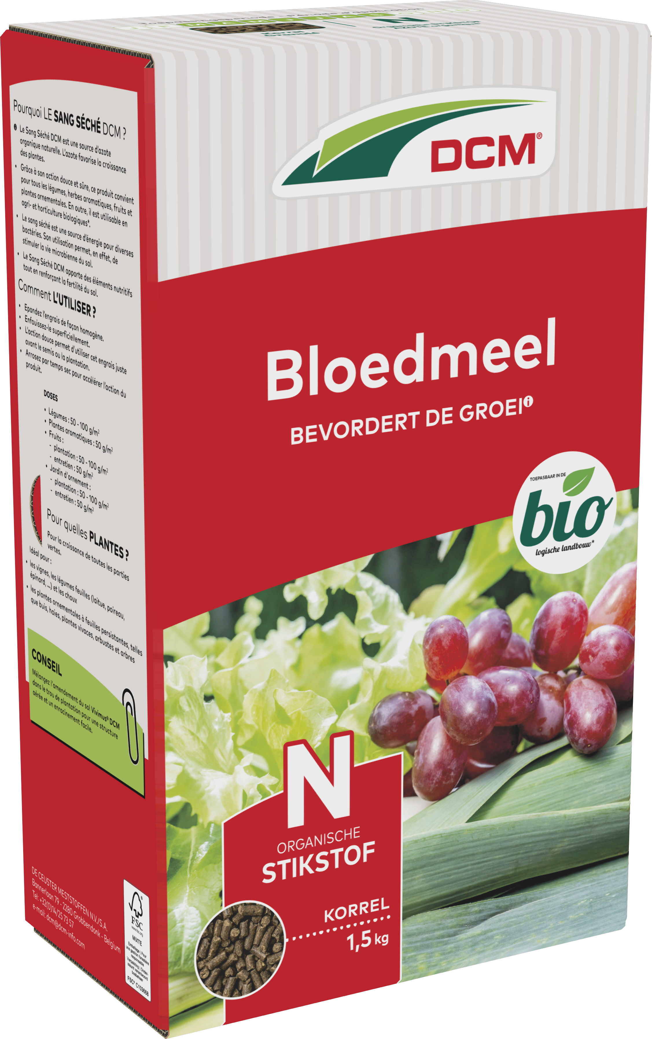 DCM Bloedmeel 1,5 kg
