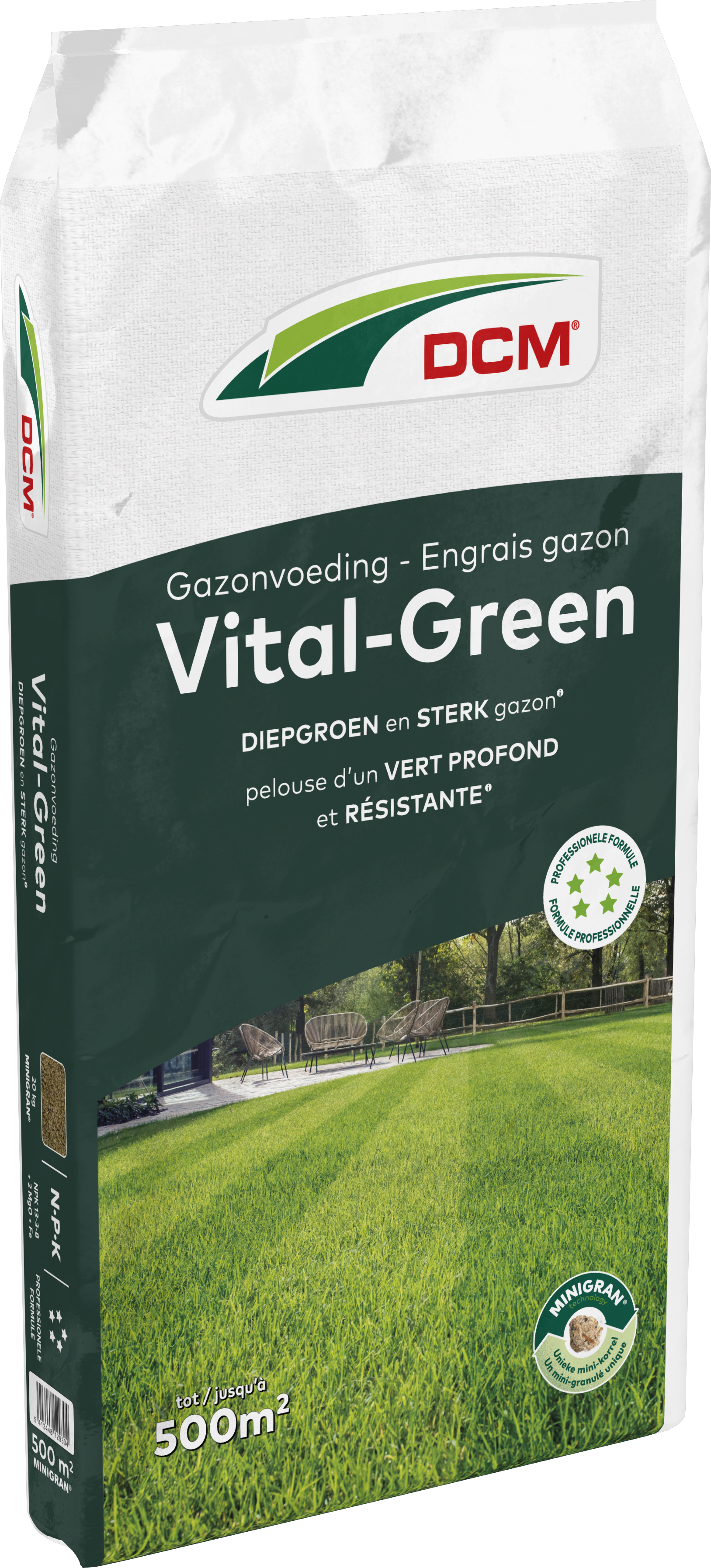 DCM Gazonvoeding Vital-Green 500 m² (20 kg)