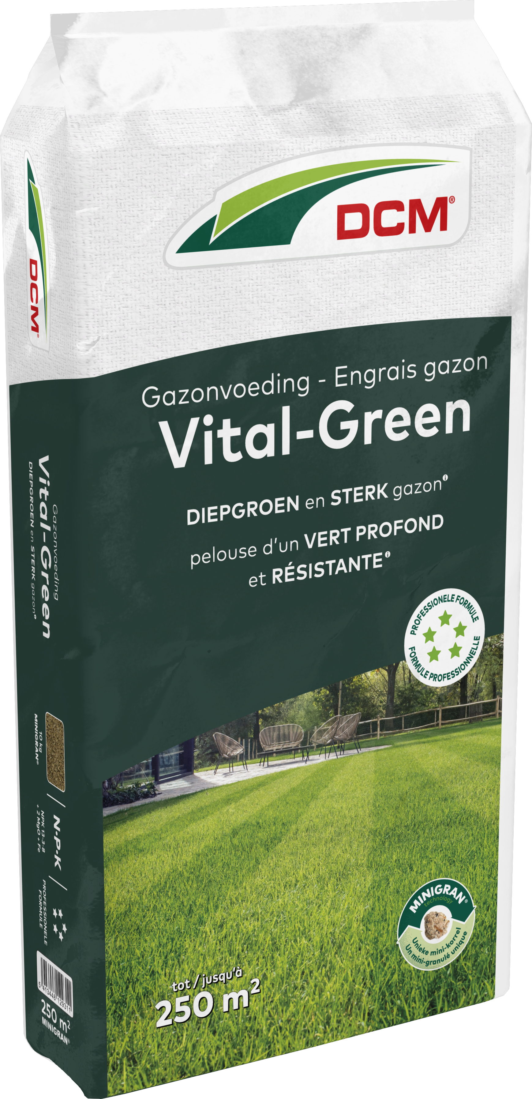 DCM Gazonvoeding Vital-Green 250 m² (10 kg)