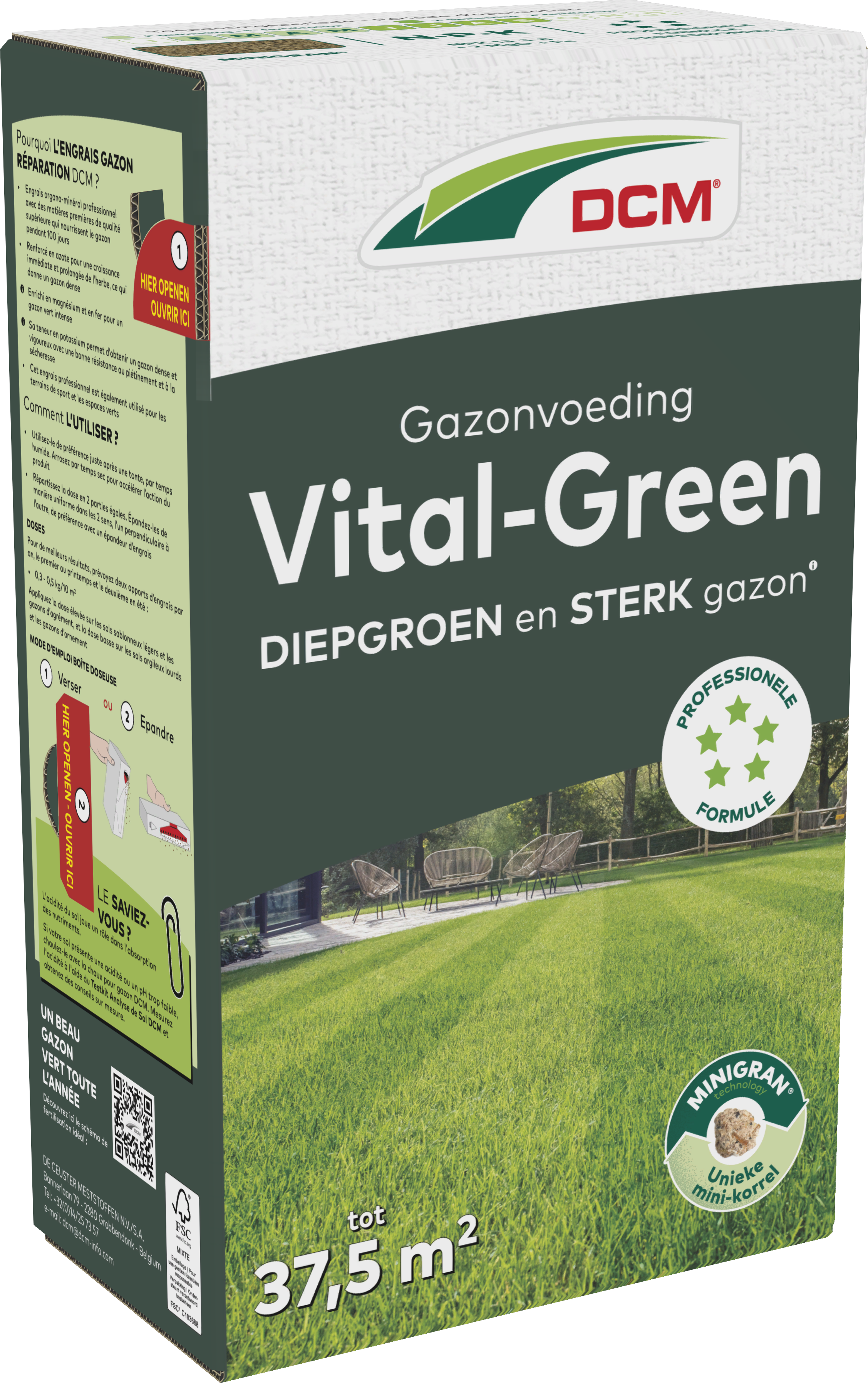DCM Gazonvoeding Vital-Green 37,5 m² (1,5 kg)