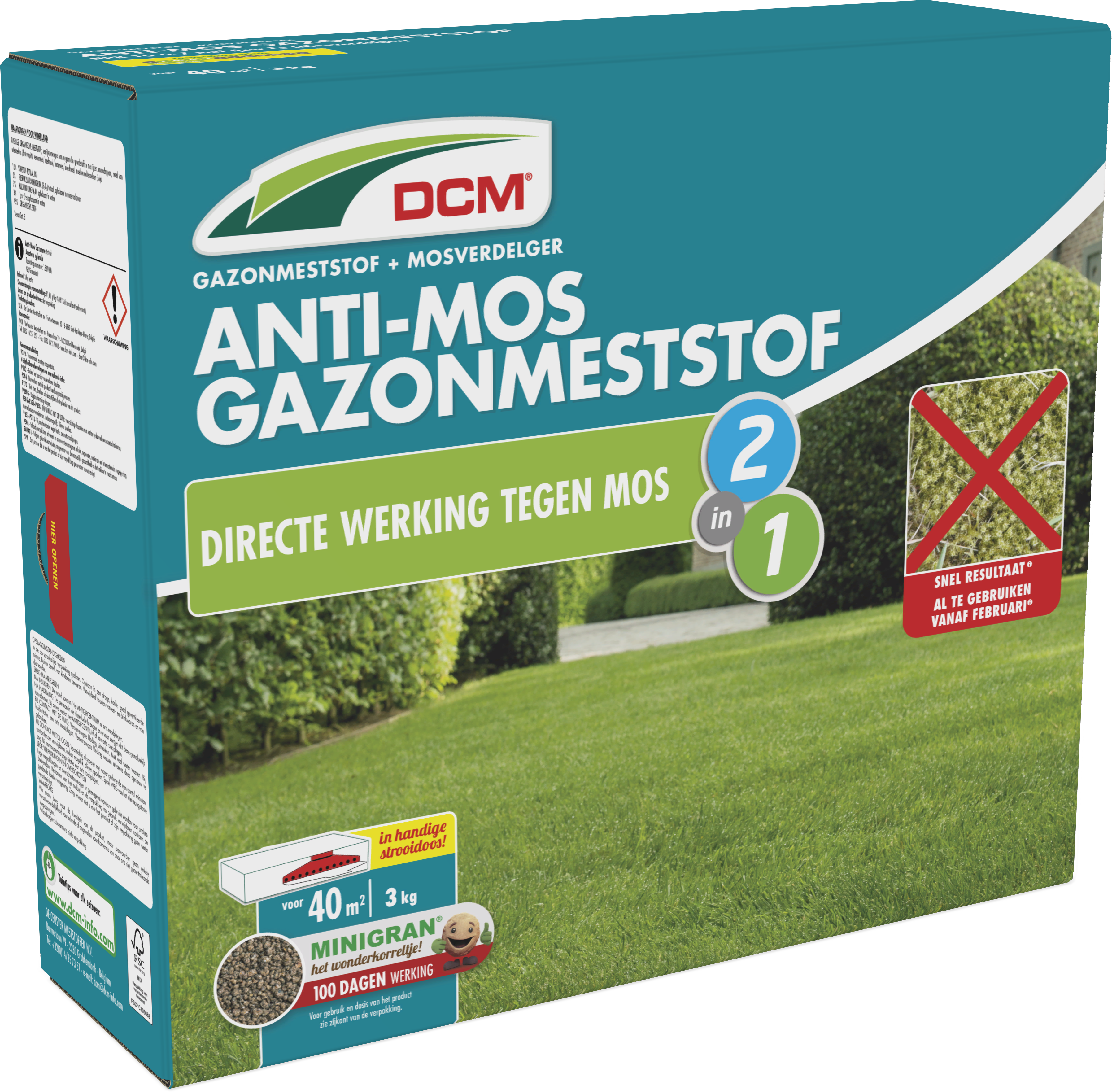DCM Anti-mos Gazonmeststof 3 kg