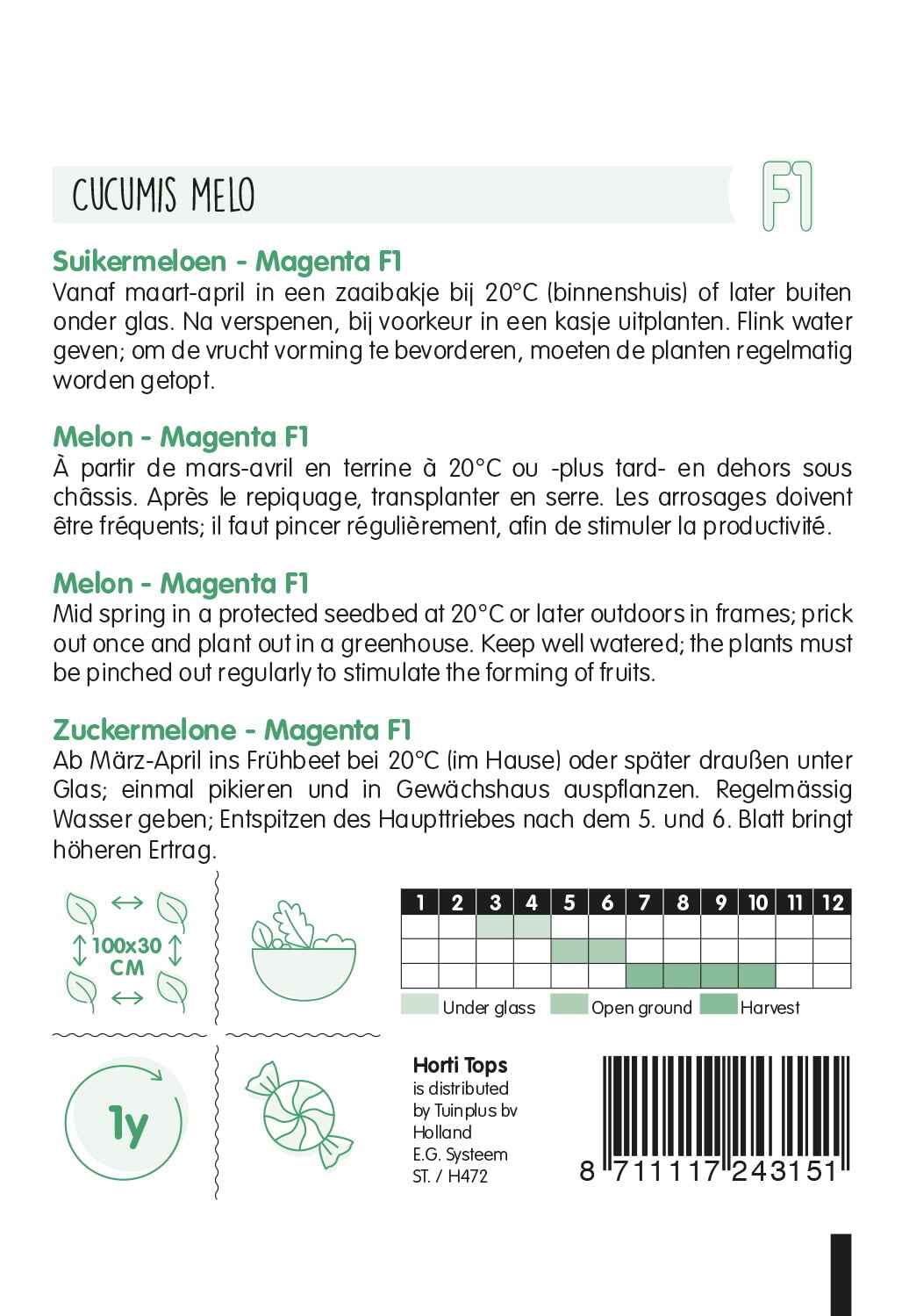HT Meloenen Oranje Magenta F1