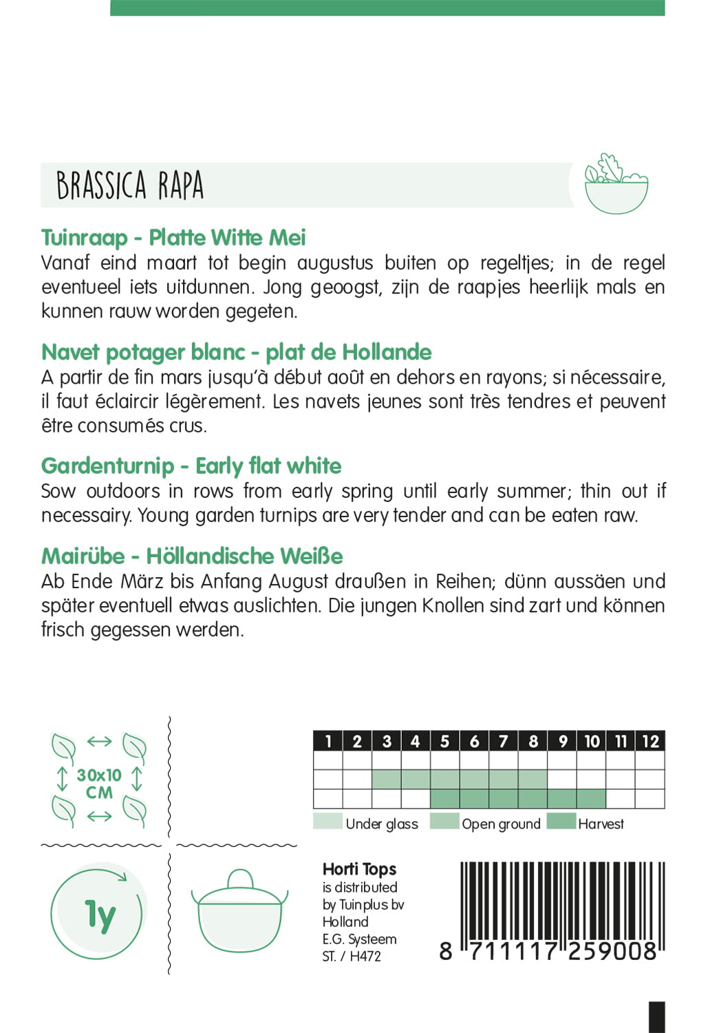 HT Rapen Platte Witte Mei