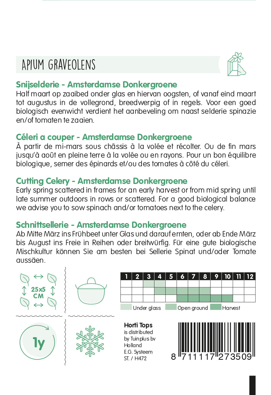 HT Snijselderij Amsterdamse Donkergroene