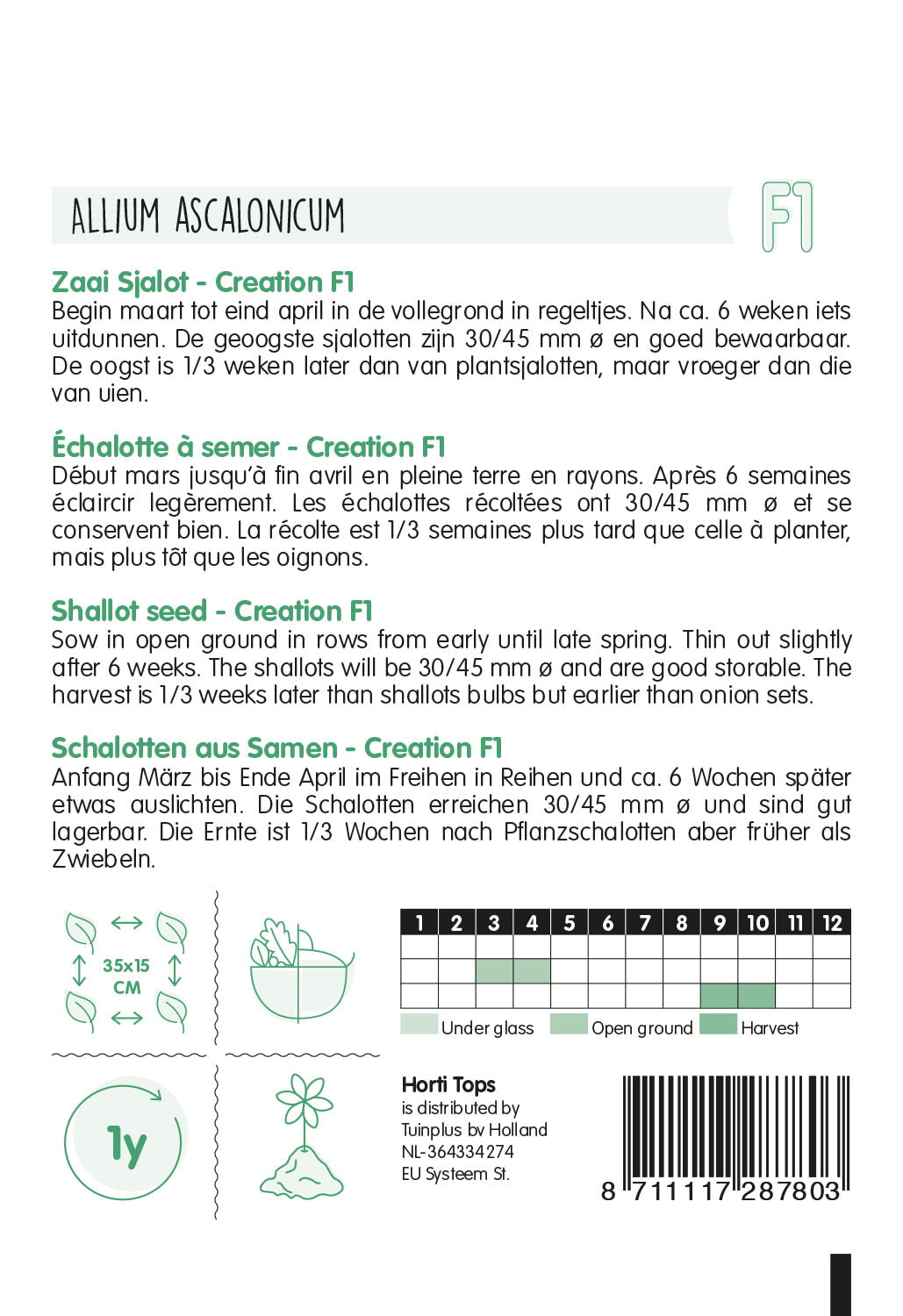 HT Sjalot Bonilla F1 (vh Creation)