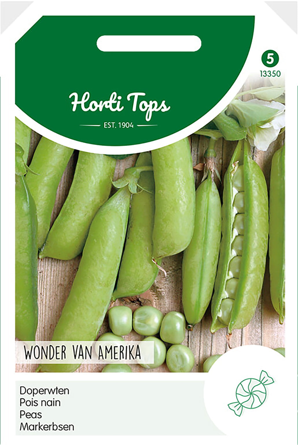 Doperwten Wonder Van Amerika, 100g