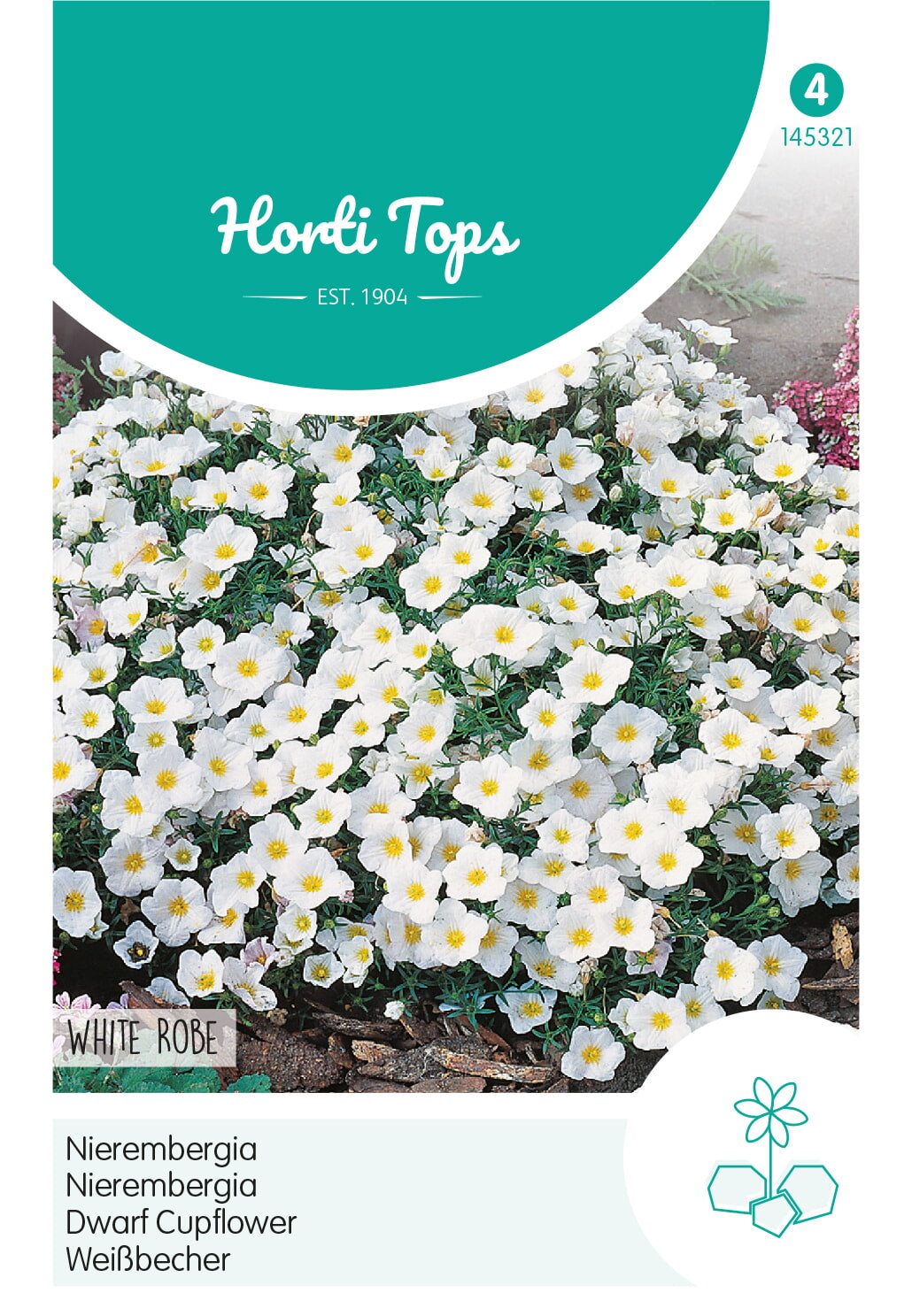 HT Nierembergia, Witte Beker White Robe
