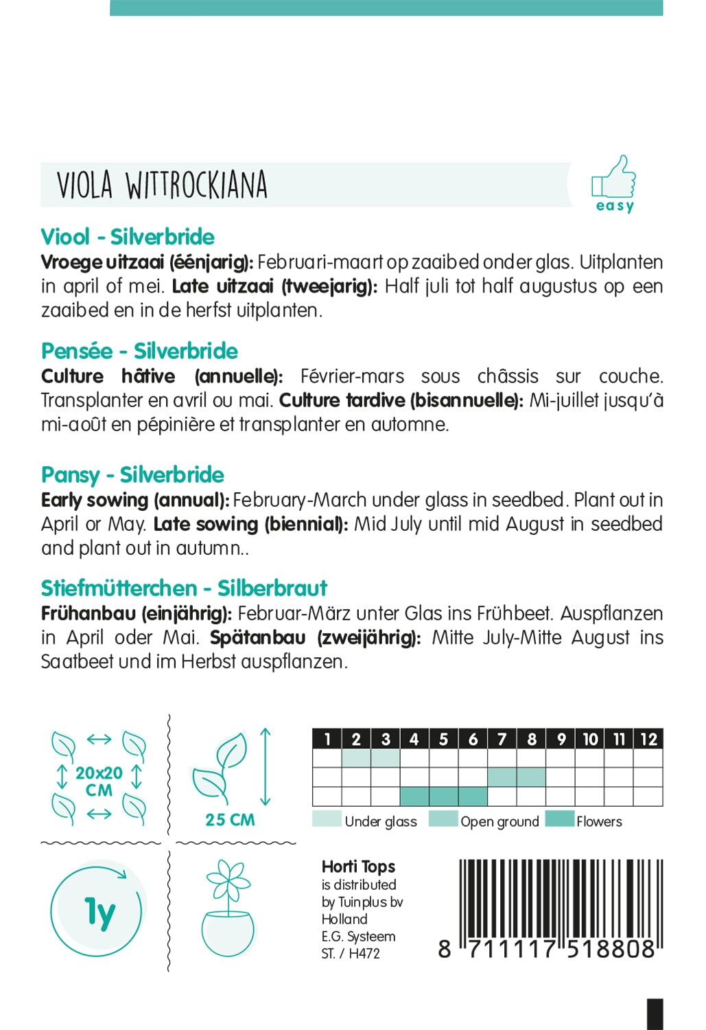 HT Viola, Viool Silverbride