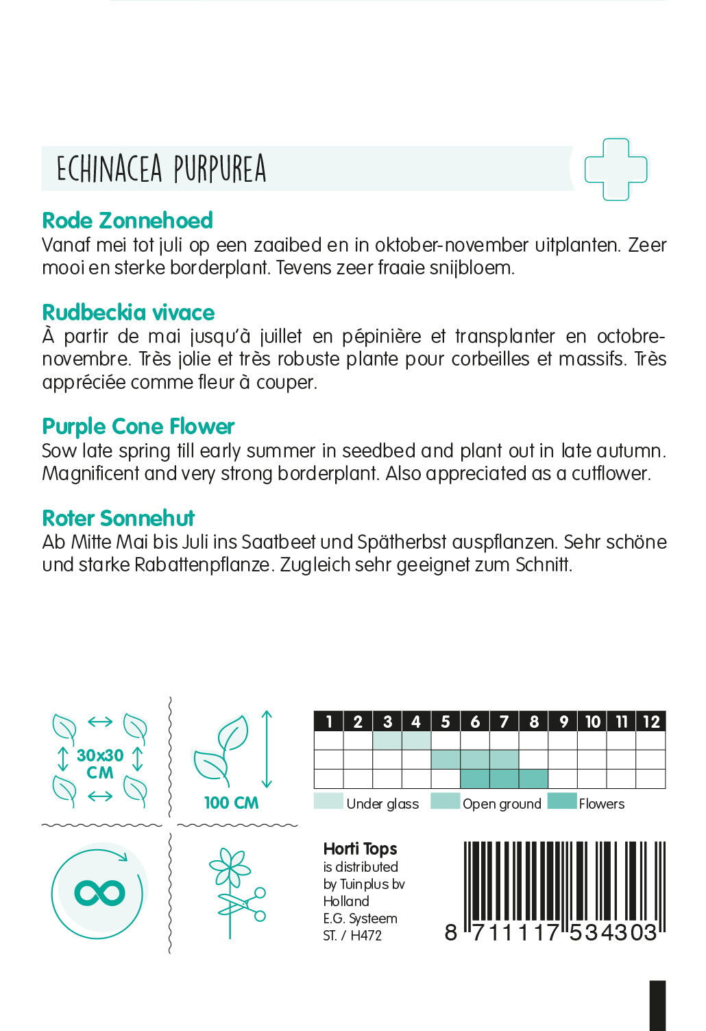 HT Echinacea, Rode Zonnehoed