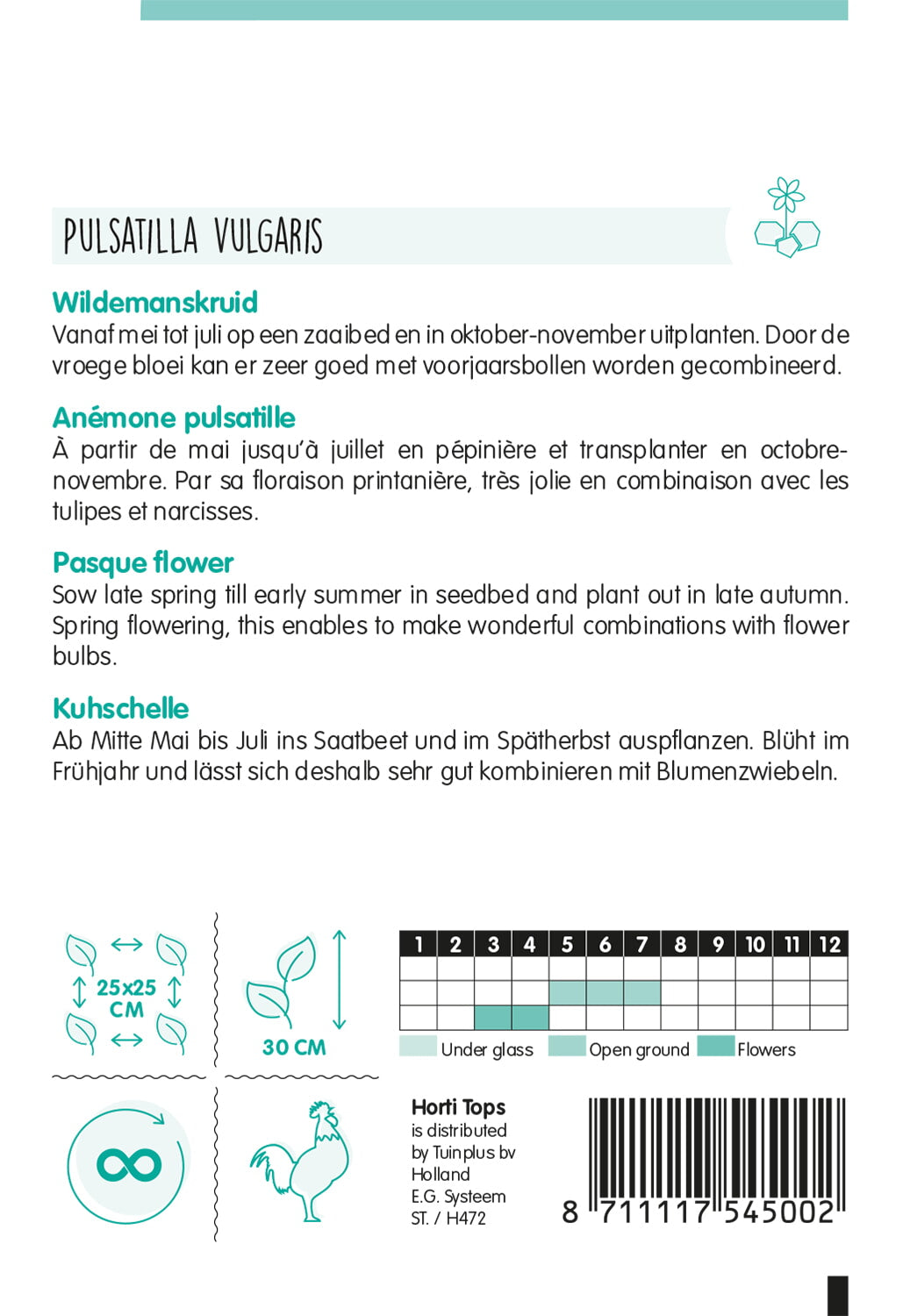 HT Pulsatilla, Wildemanskruid