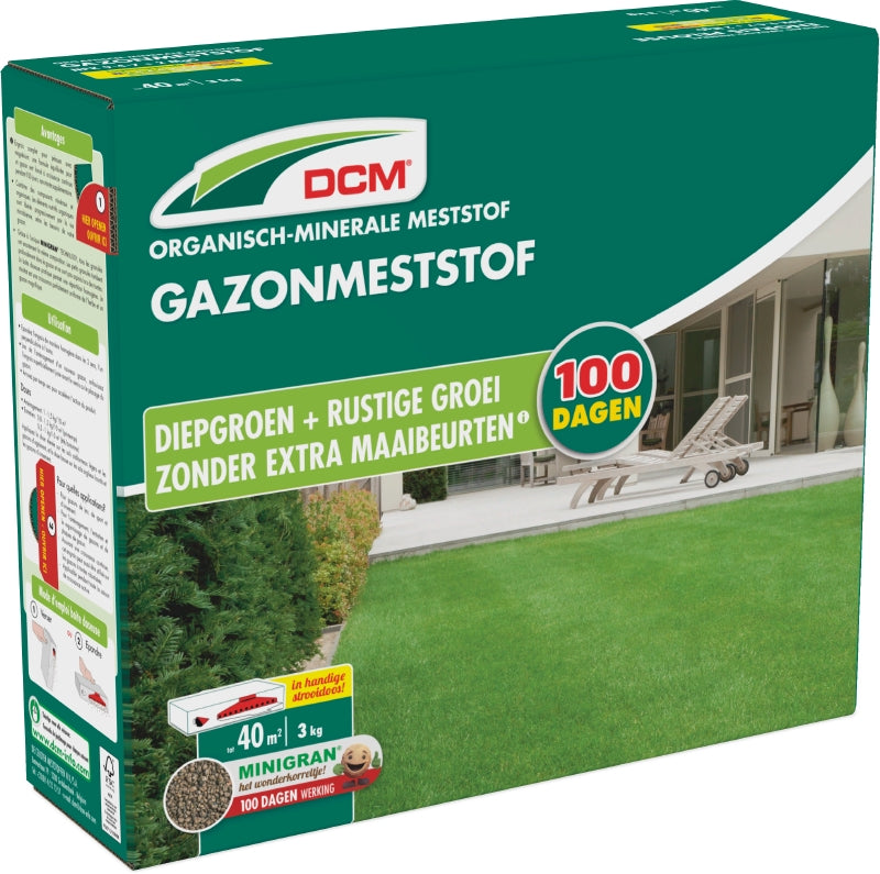 DCM Gazonmeststof 3 kg 40m2