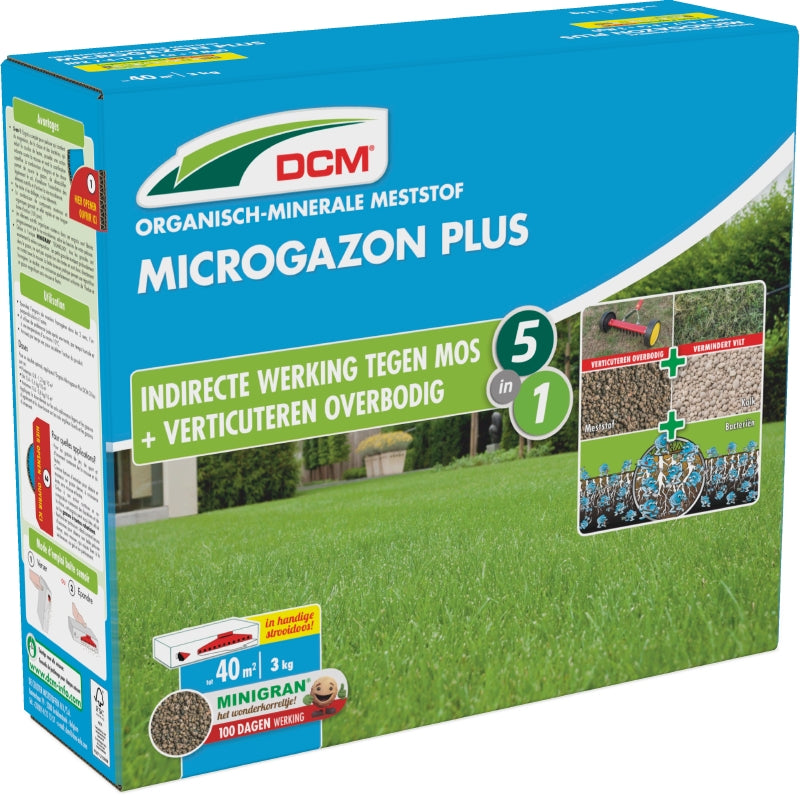 DCM Meststof Microgazon Plus 3 kg 40m2