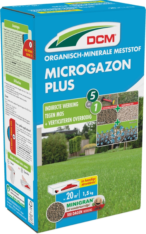 DCM Meststof Microgazon Plus 1,5 kg 20m2