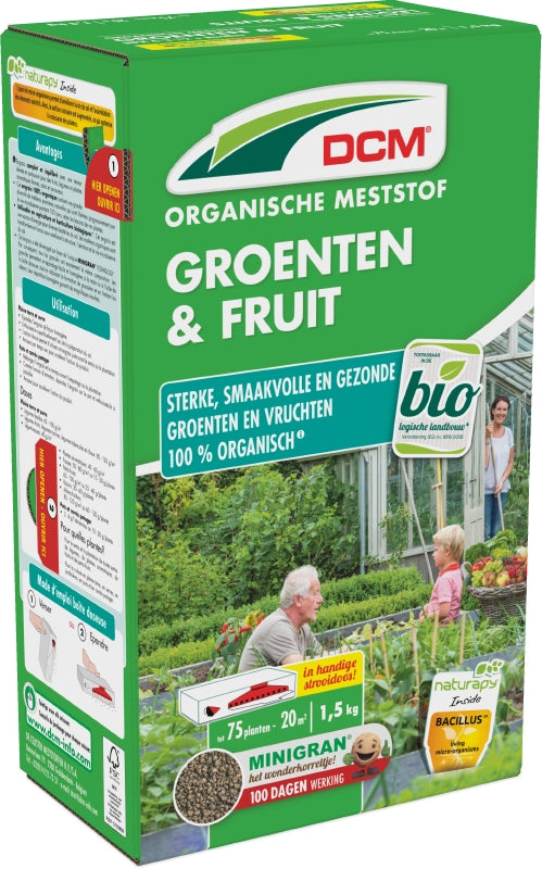 DCM Meststof Groenten & Fruit 1,5 kg 20m2