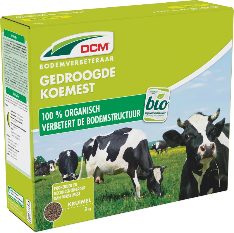 DCM Gedroogde Koemest 3 kg