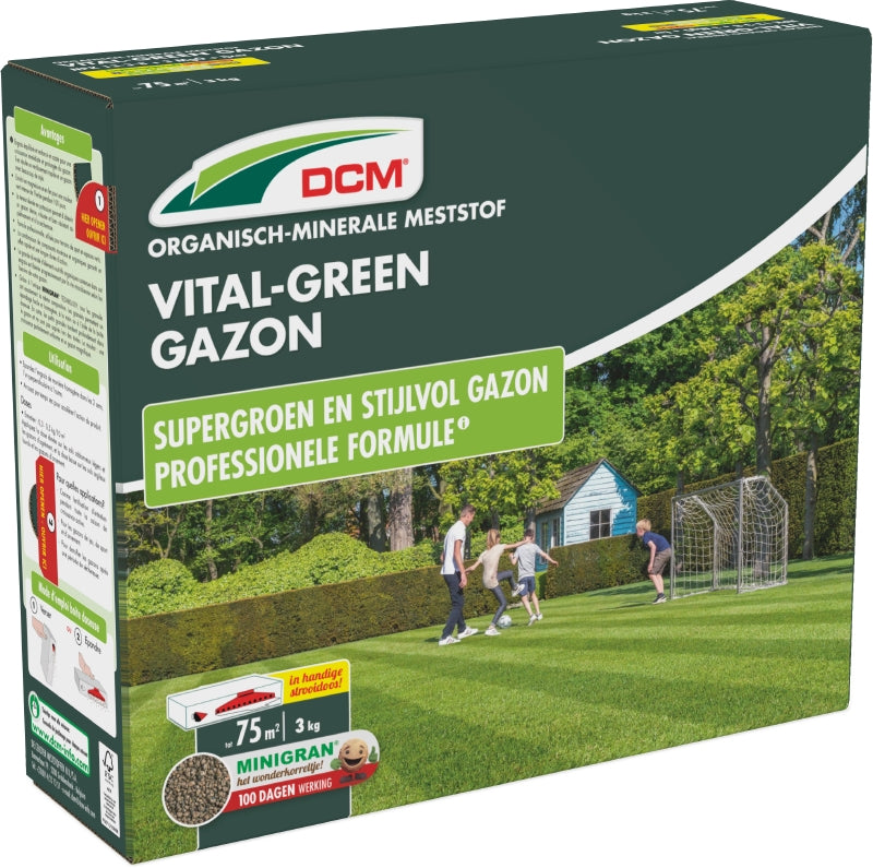DCM Meststof Vital-Green Gazon 3 kg 75m2