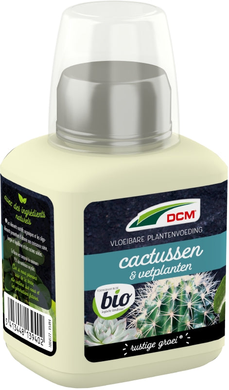 DCM Vloeibare Plantenvoeding Cactussen & Vetplanten 0,25 L