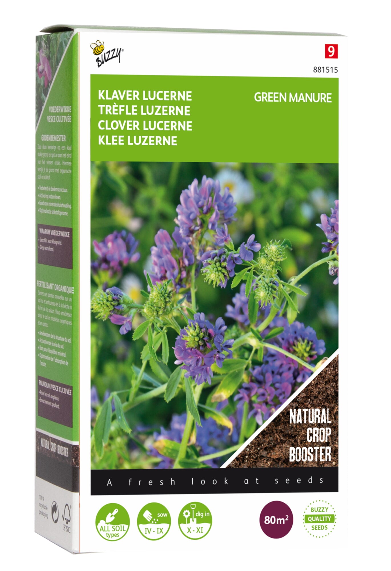 Buzzy® Groenbemester Klaver Lucerne 200gram (8)