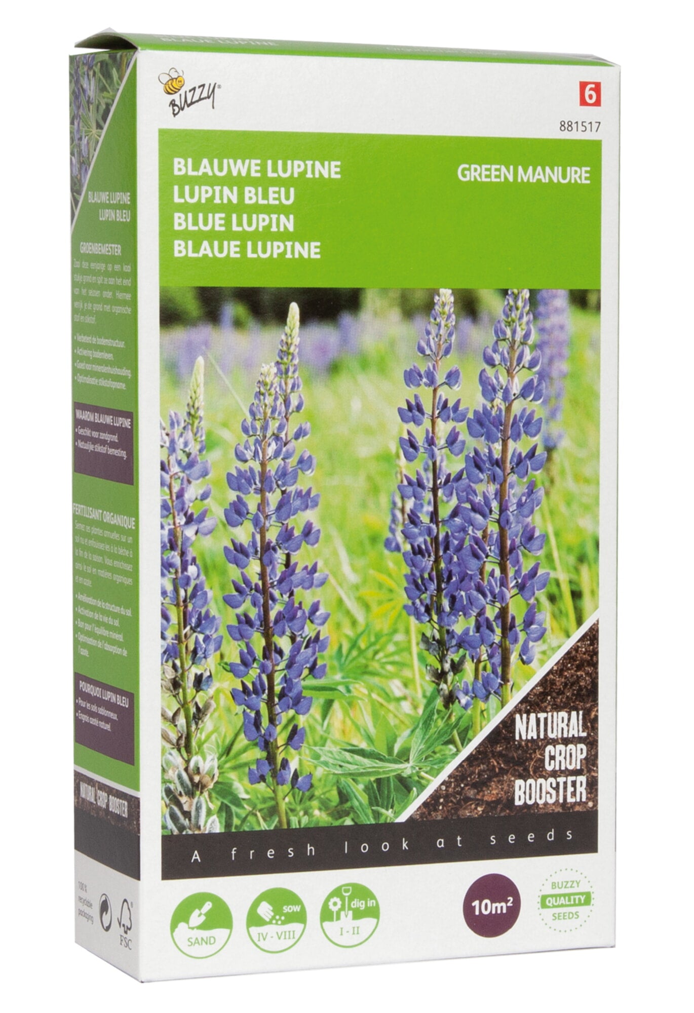 Buzzy® Groenbemester Lupine Blauwe Bittere 100 Gram (8)