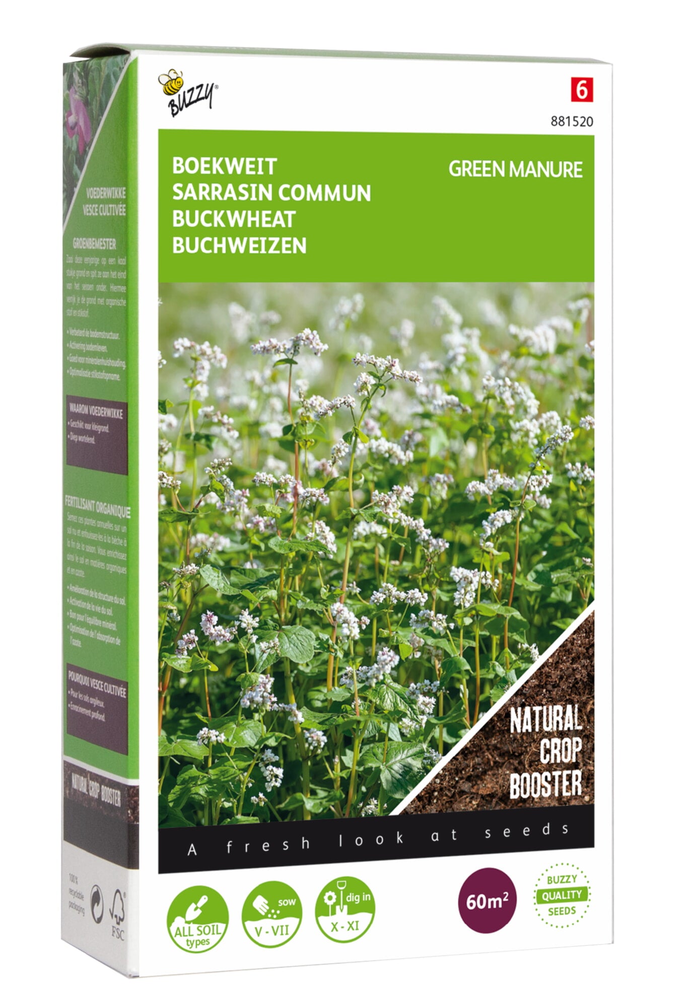 Buzzy® Groenbemester Boekweit 150g (8)