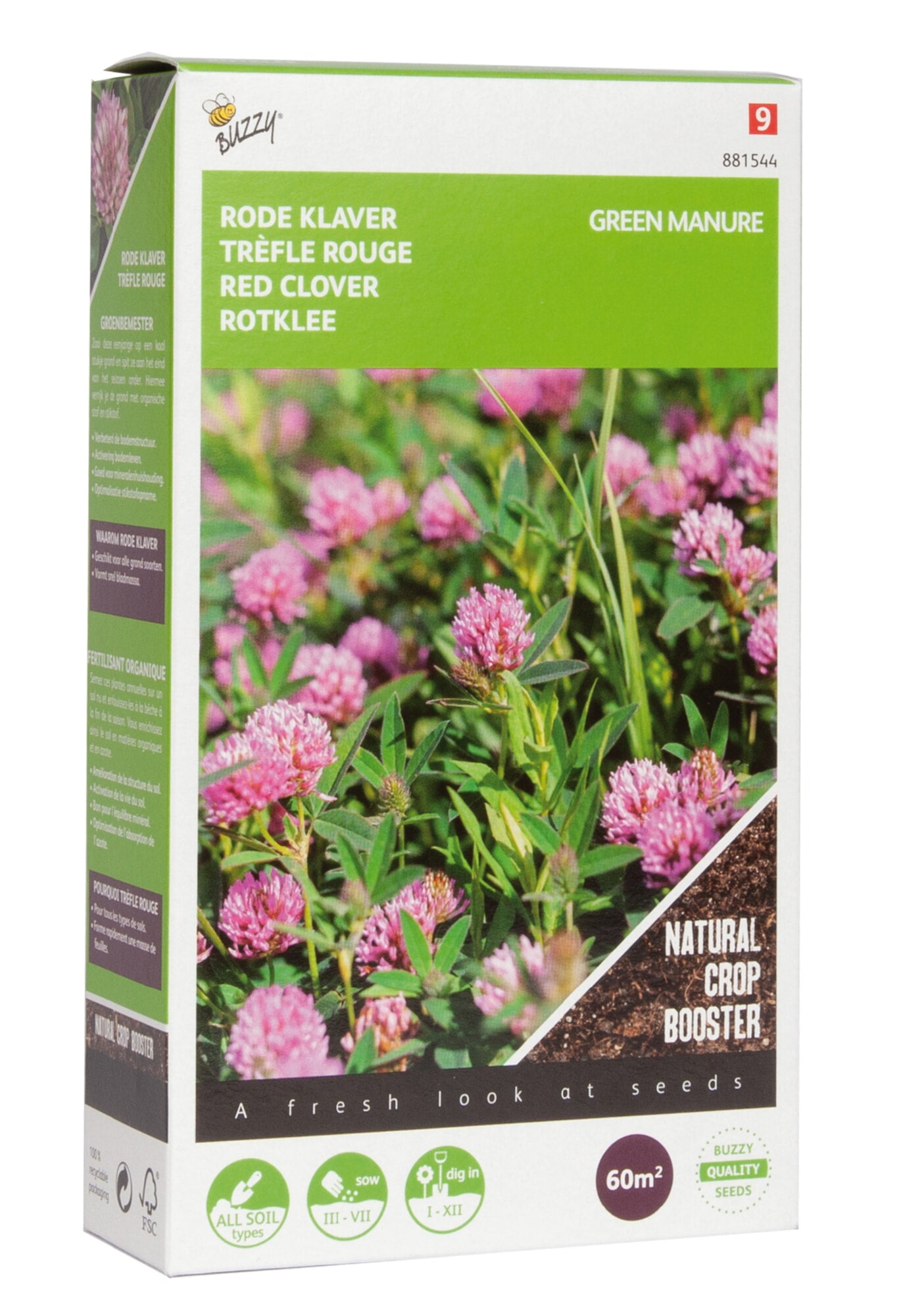 Buzzy® Groenbemester Rode Klaver 150 gram (8)
