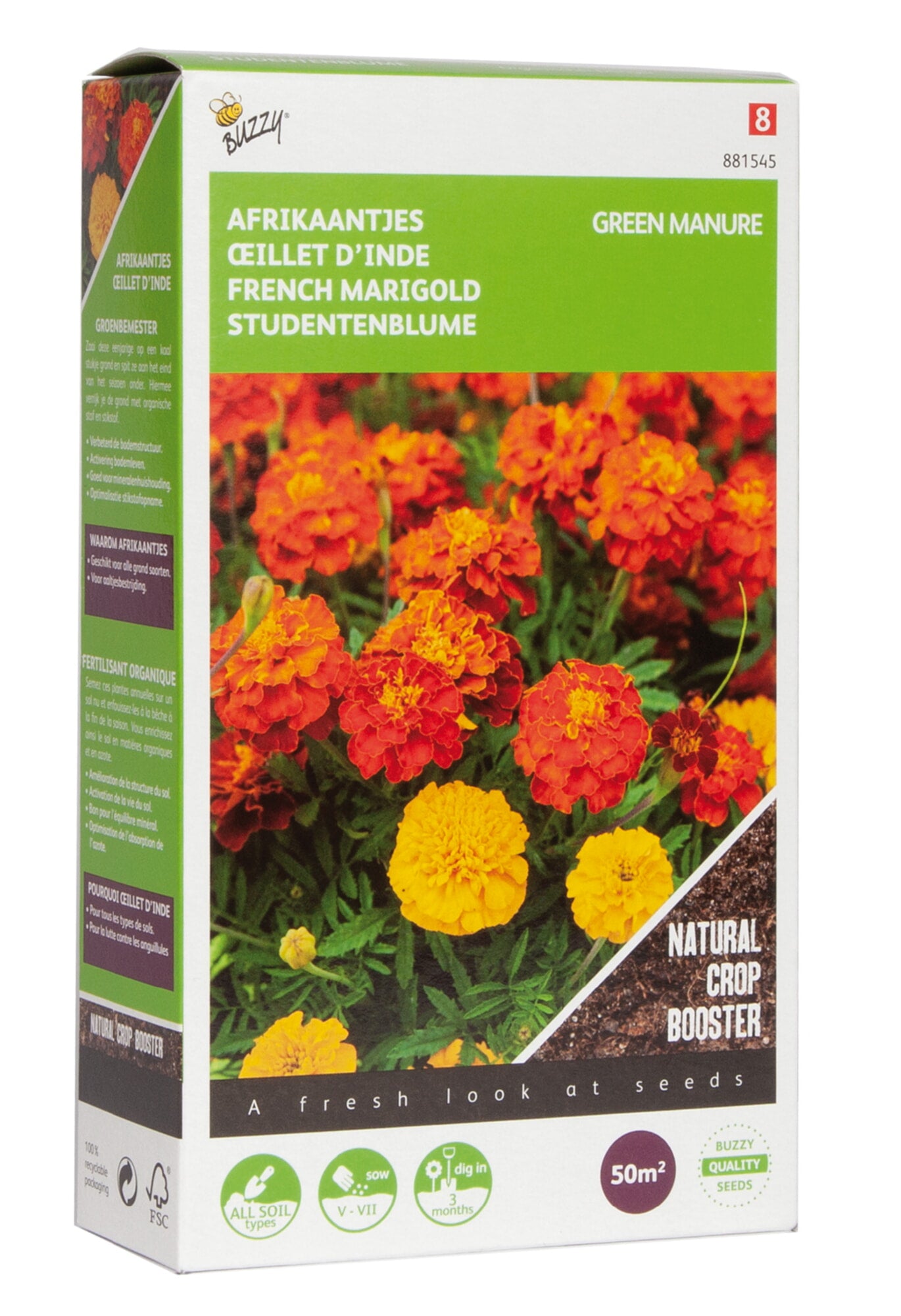 Buzzy® Groenbemester Tagetes Bonita 50g (8)