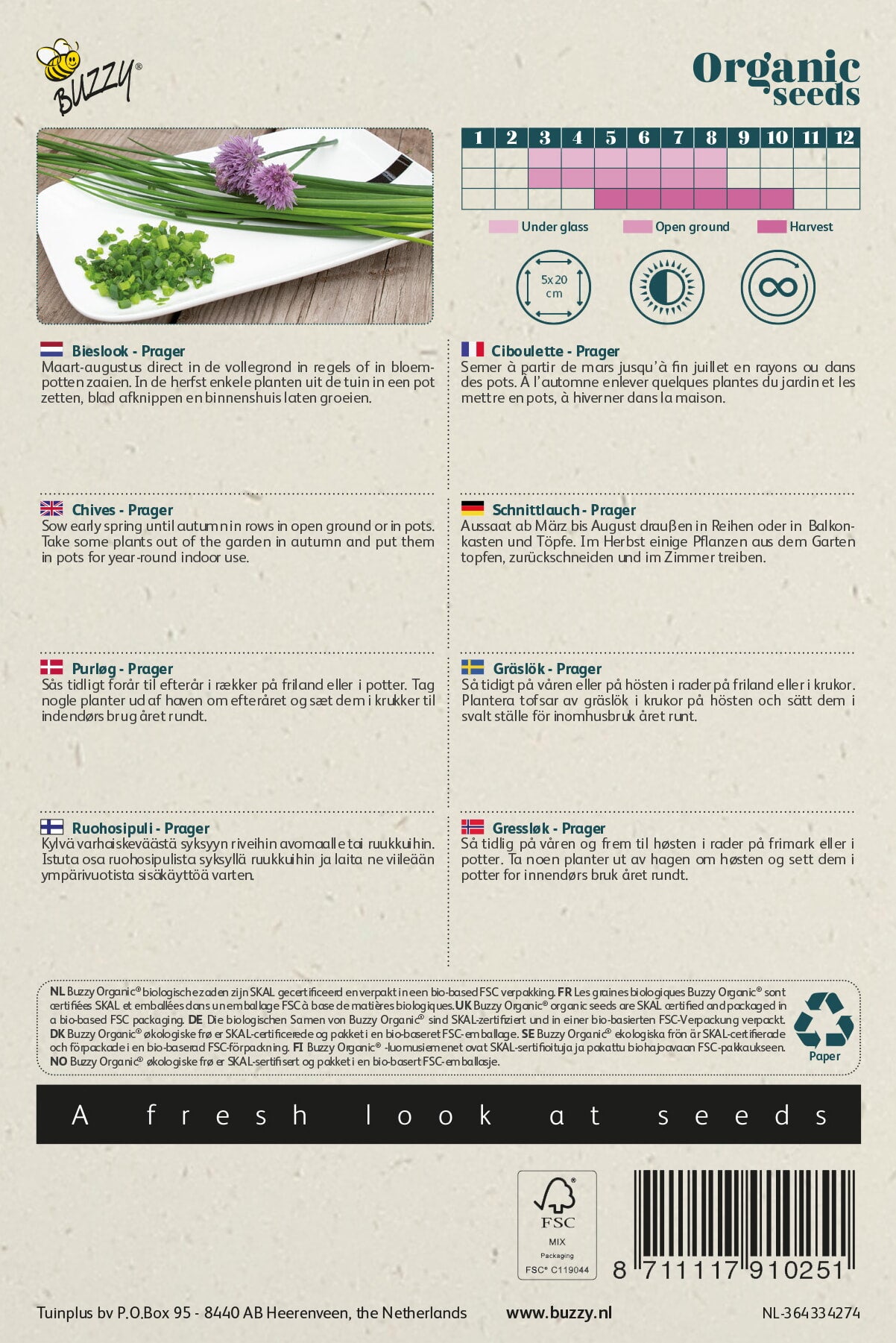 Buzzy® Organic Bieslook Prager (BIO)