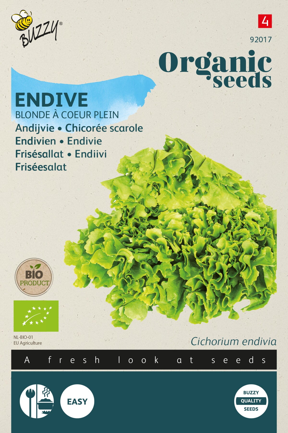 Buzzy® Organic Andijvie Gele Volhart (BIO)