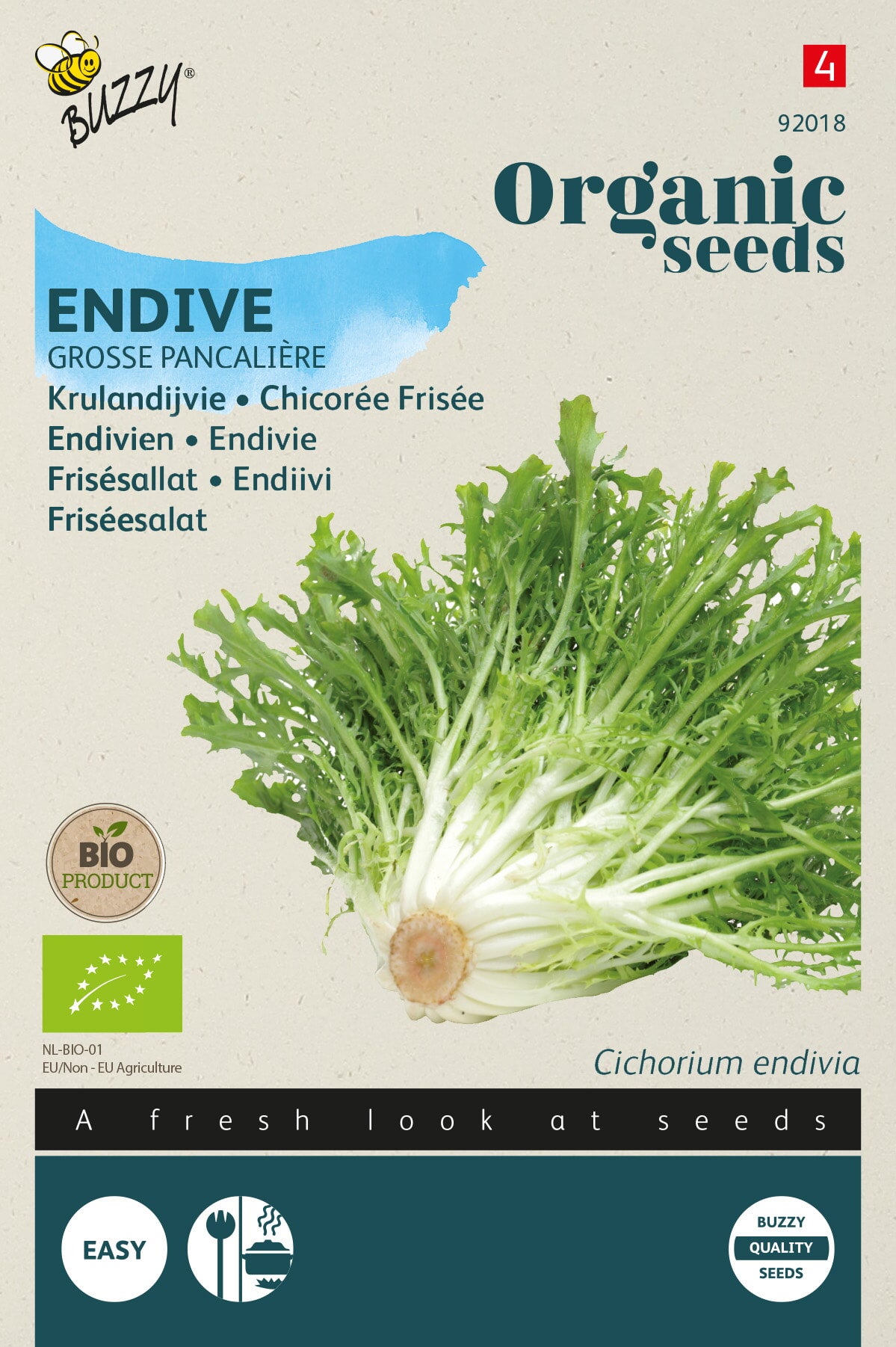 Buzzy® Organic Krulandijvie Grosse Pancalière (BIO)