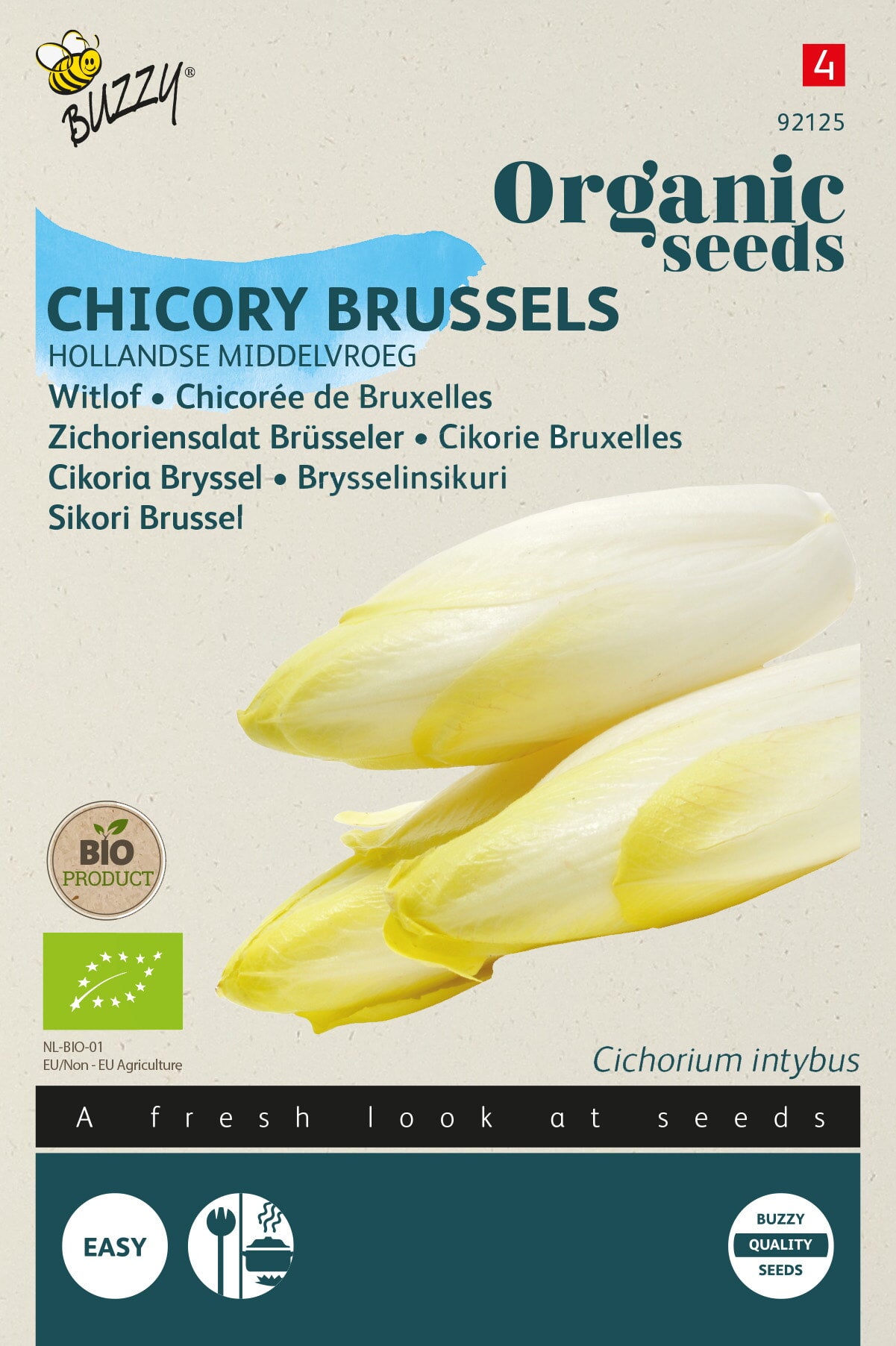 Buzzy® Organic Witlof Hollandse Middelvroeg  (BIO)