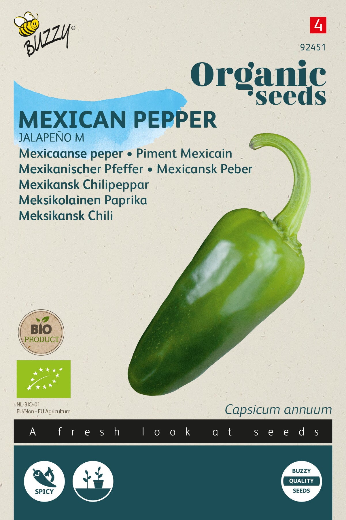 Buzzy® Organic Peper Jalapeno  (BIO)