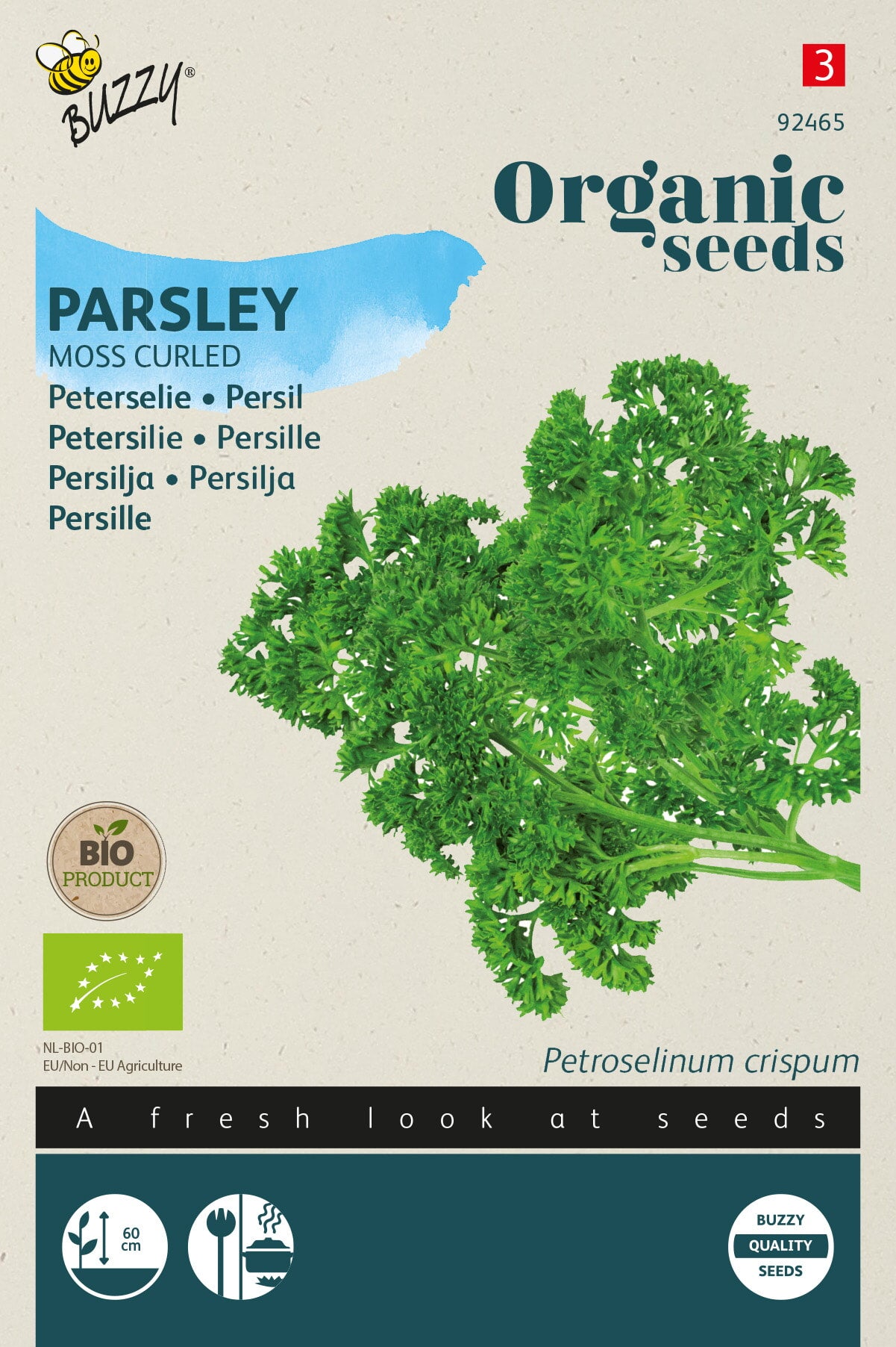Buzzy® Organic Peterselie Gekrulde Donkergroene (BIO)