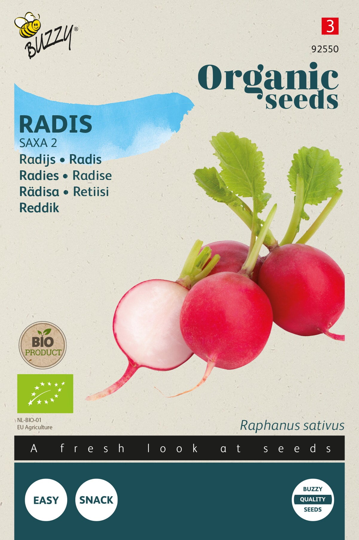 Buzzy® Organic Radijs Saxa 2 (BIO)