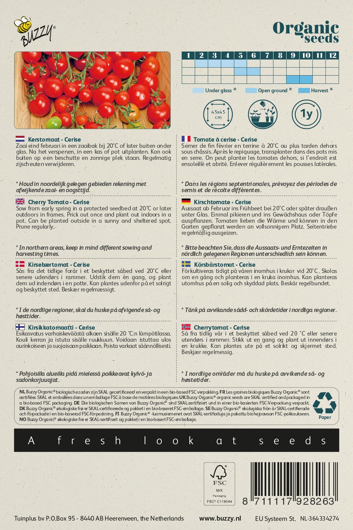 Buzzy® Organic Kerstomaten Cerise (BIO)