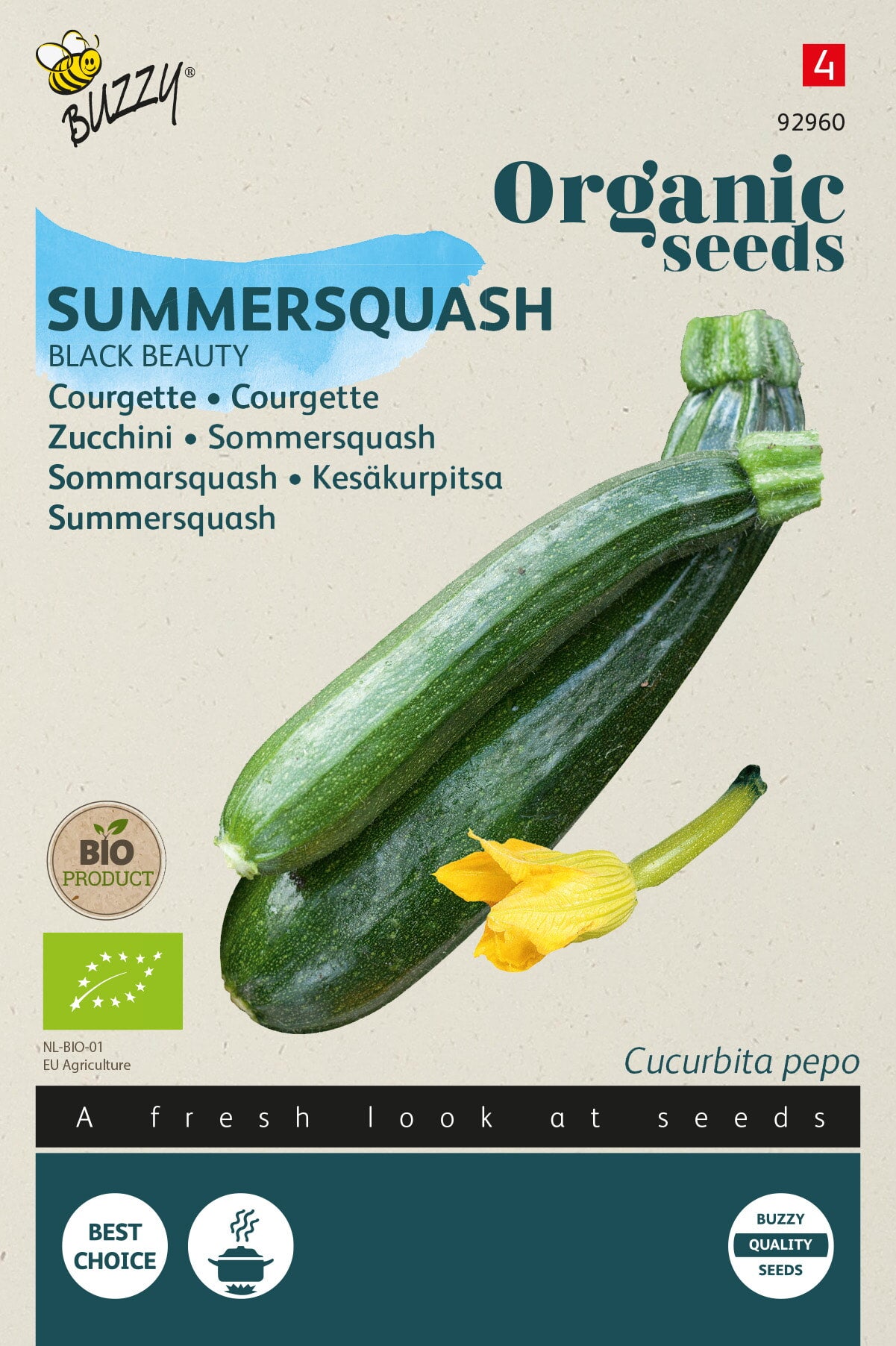 Buzzy® Organic Courgette Black Beauty (BIO)