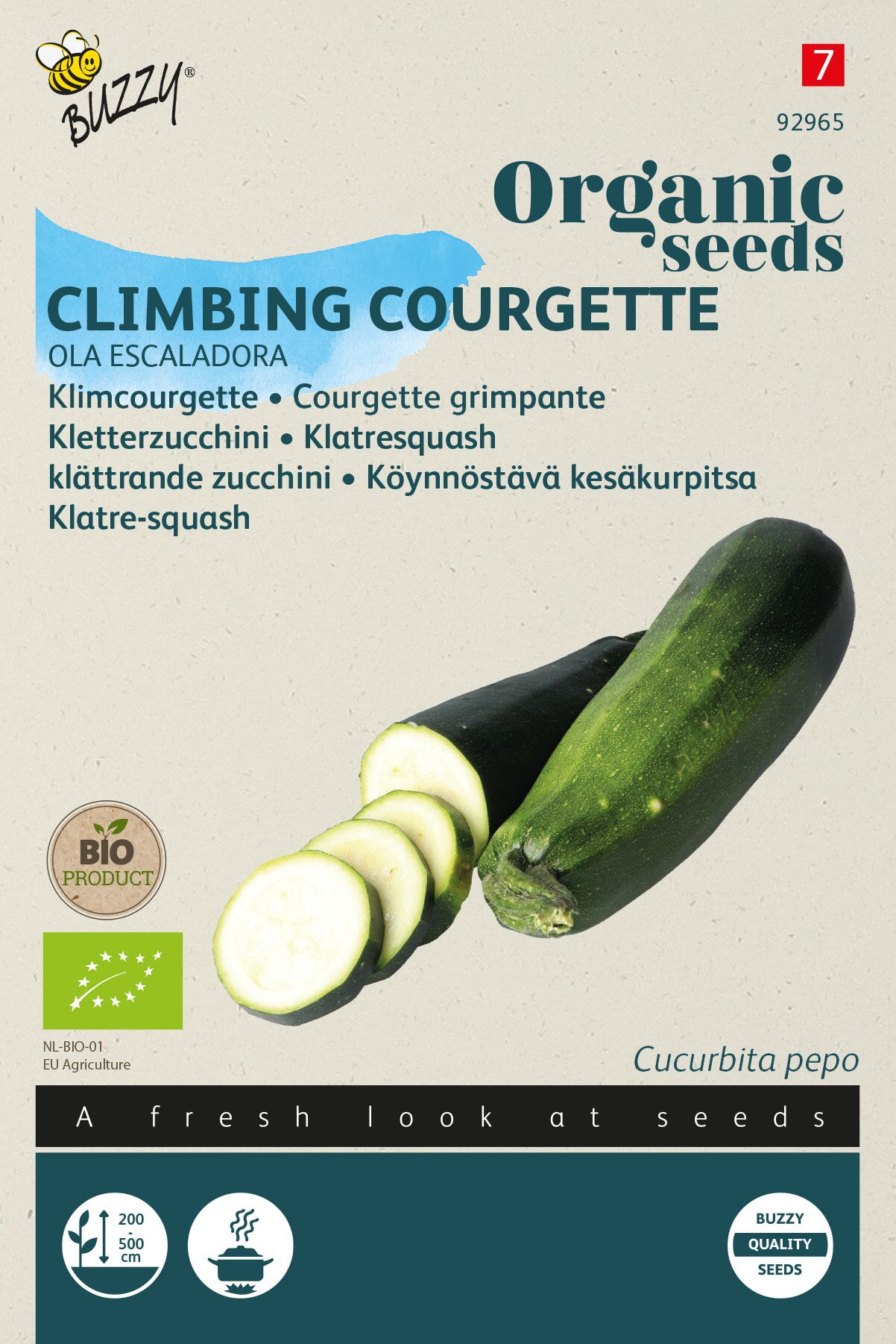 Buzzy® Organic Courgette Ola Escaladora (BIO)