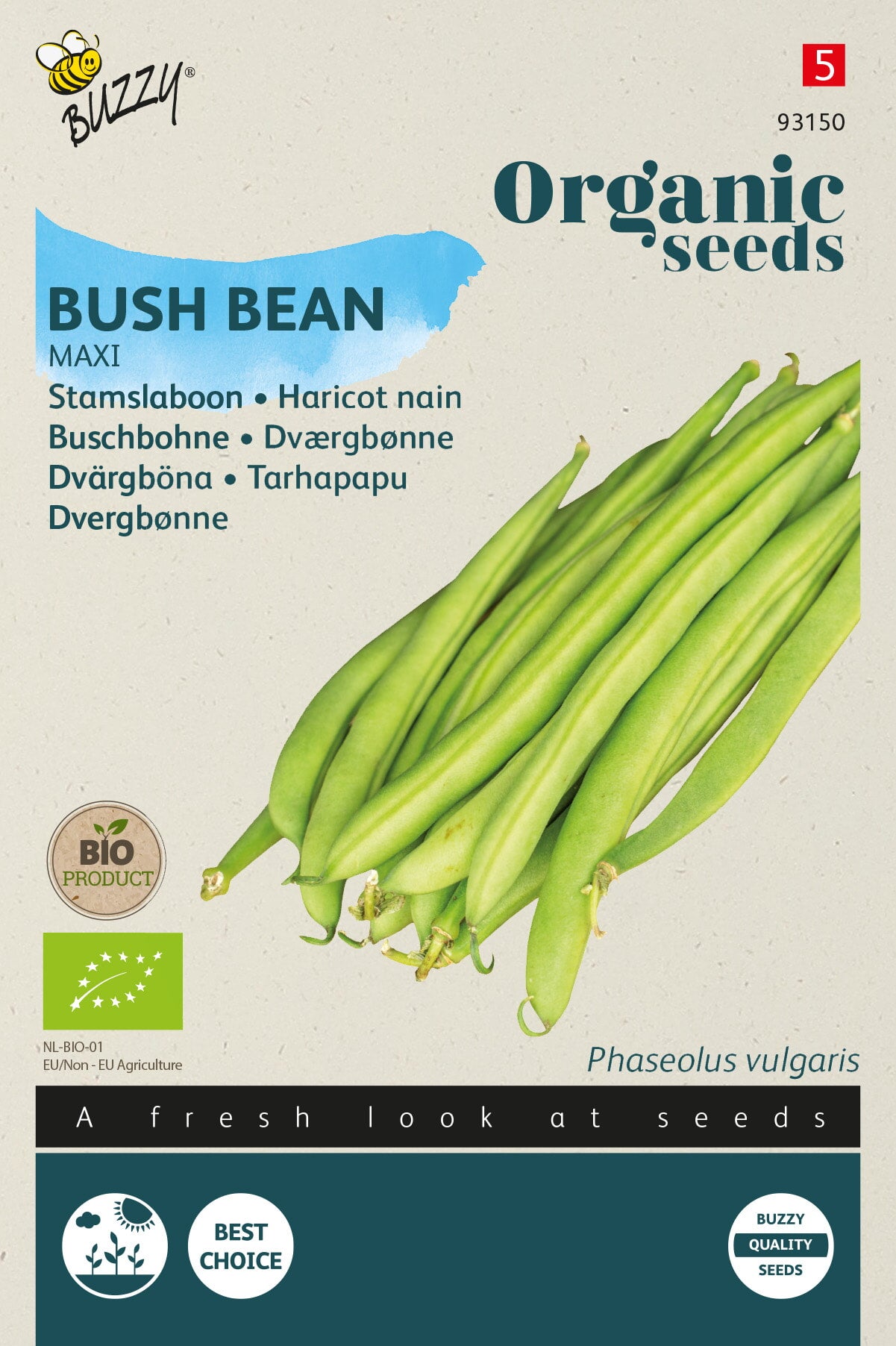 Buzzy® Organic Stamslabonen Maxi (BIO)