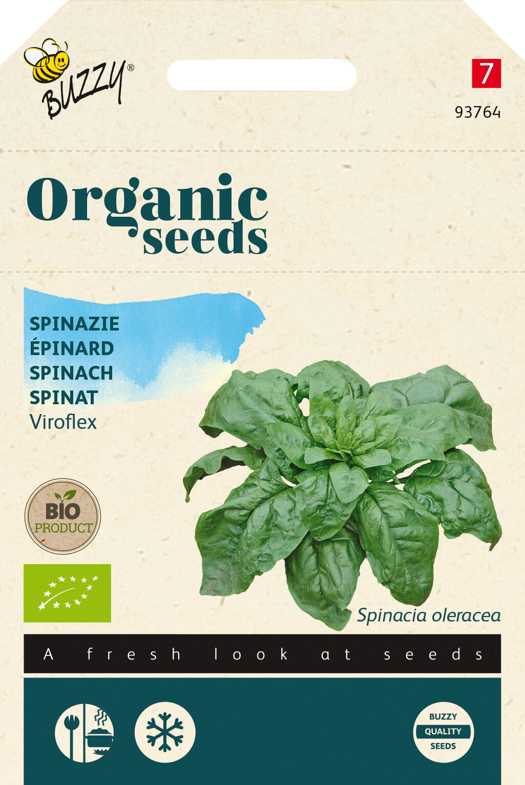 Buzzy® Organic Spinazie Viroflex, Winterreuzen 50g (BIO)