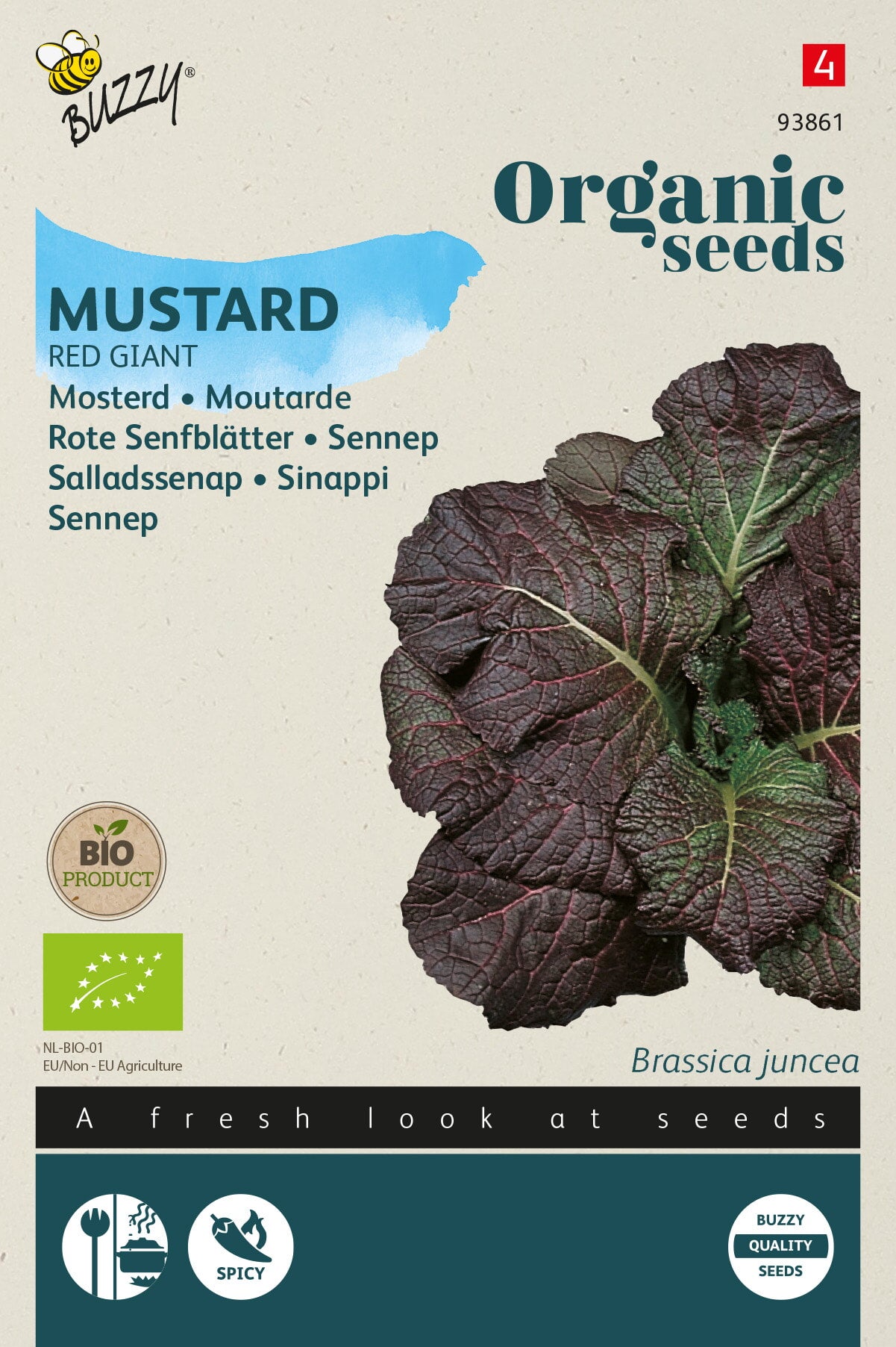 Buzzy® Organic Mosterd Red Giant (BIO)