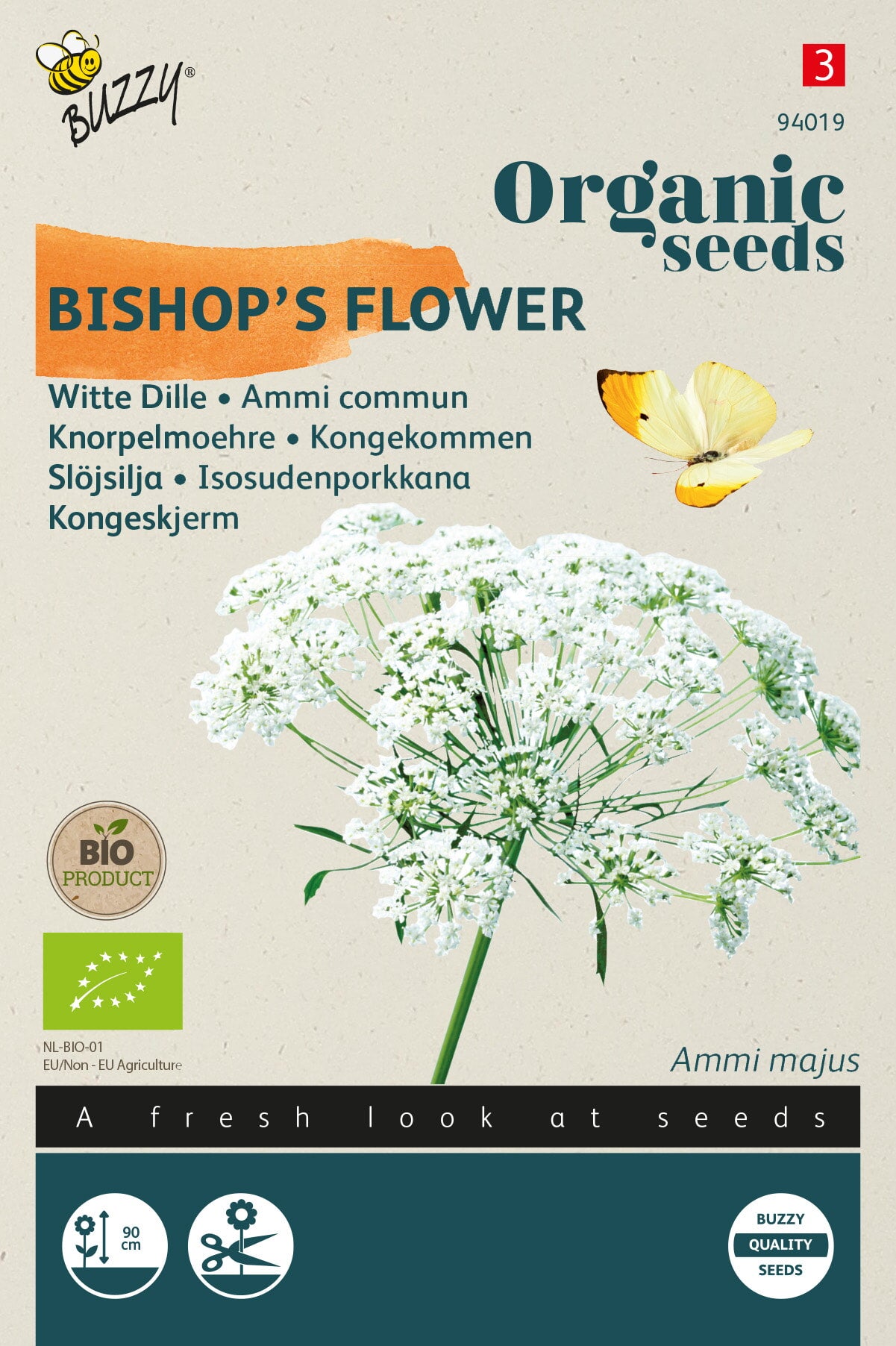 Buzzy® Organic Ammi Majus, Witte Dille (BIO)