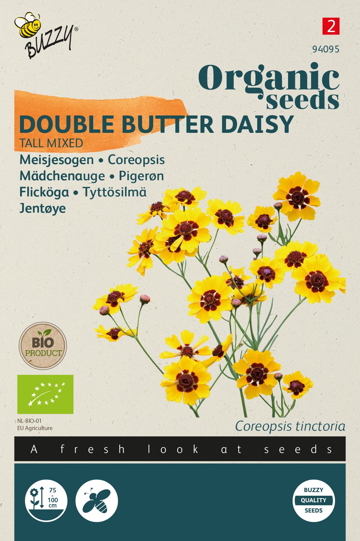 Buzzy® Organic Coreopsis, Meisjesogen (BIO)