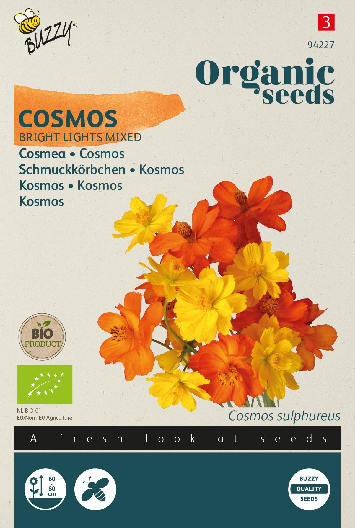 Buzzy® Organic Cosmos Bright Lights Mix (BIO)