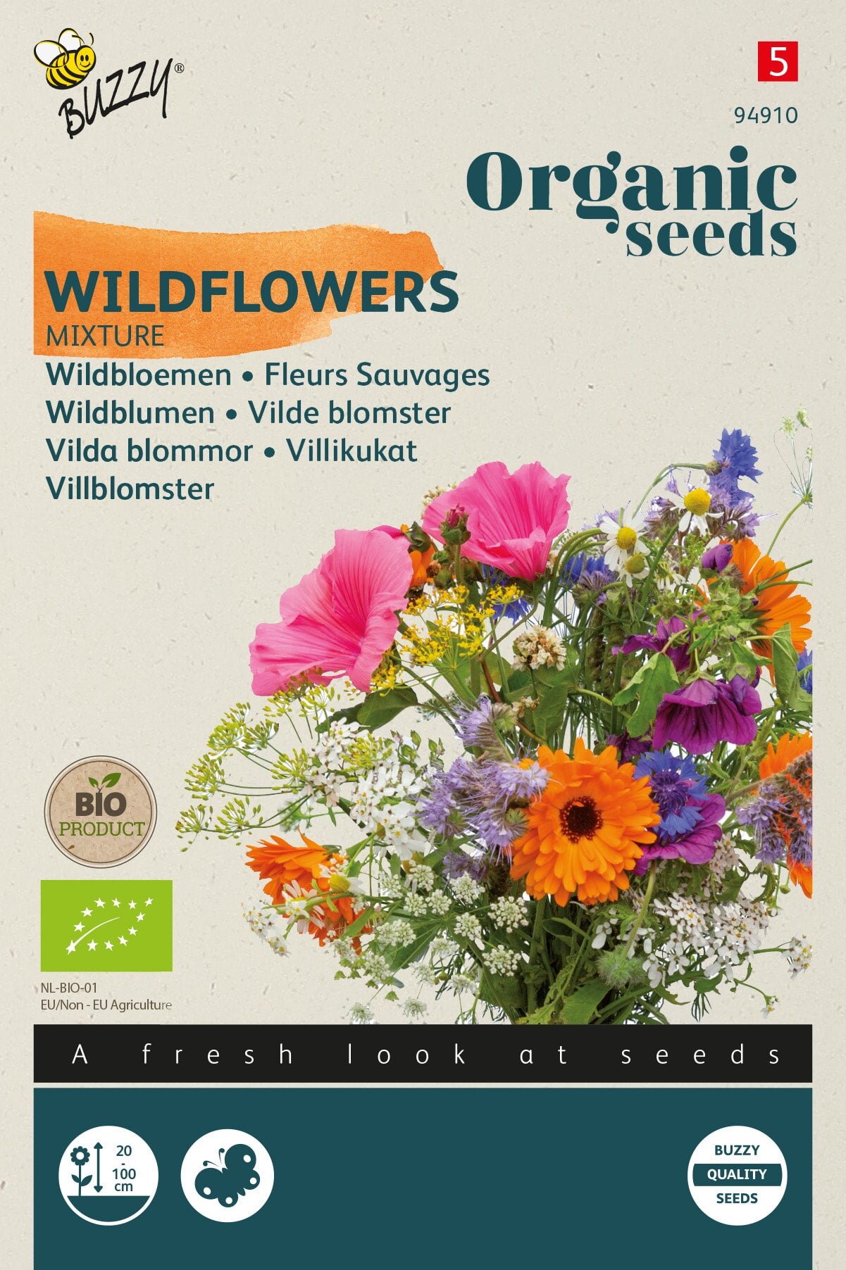 Buzzy® Organic Wildbloemen mengsel (BIO)