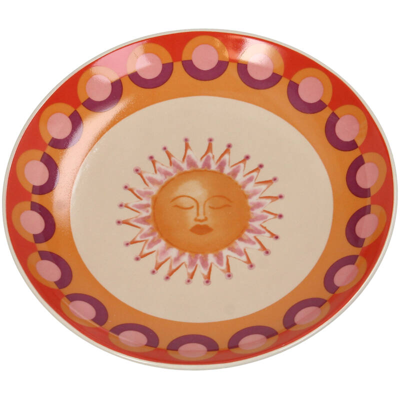 Bord Zon Keramiek Multi 16x16x2cm