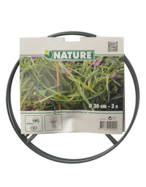 Nature - Plantensteun rond Ø30cm groen 3x