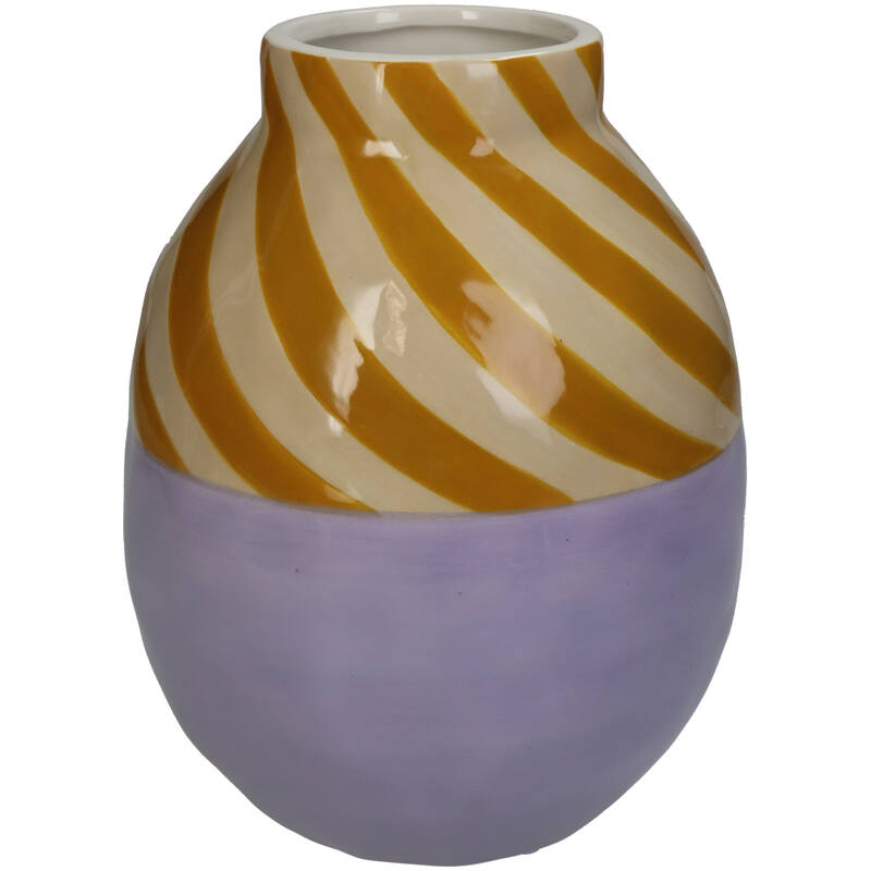 Vaas Stripe Lila 16x16x20cm