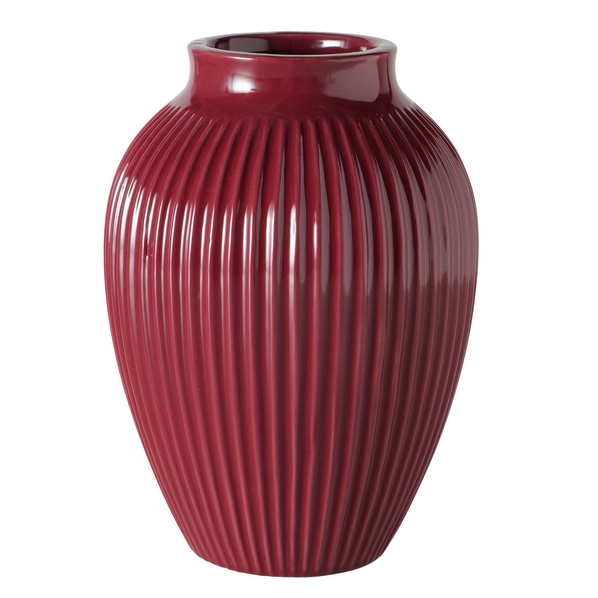 Vaas Burgundo glanzend steengoed, 17,2 cm