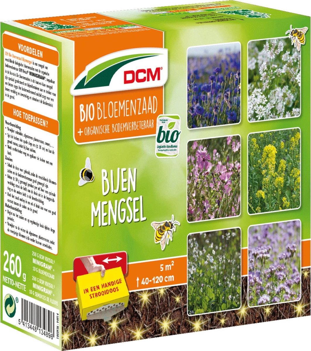 DCM bloemenmengsel bijen 260 gr Bio 5m2