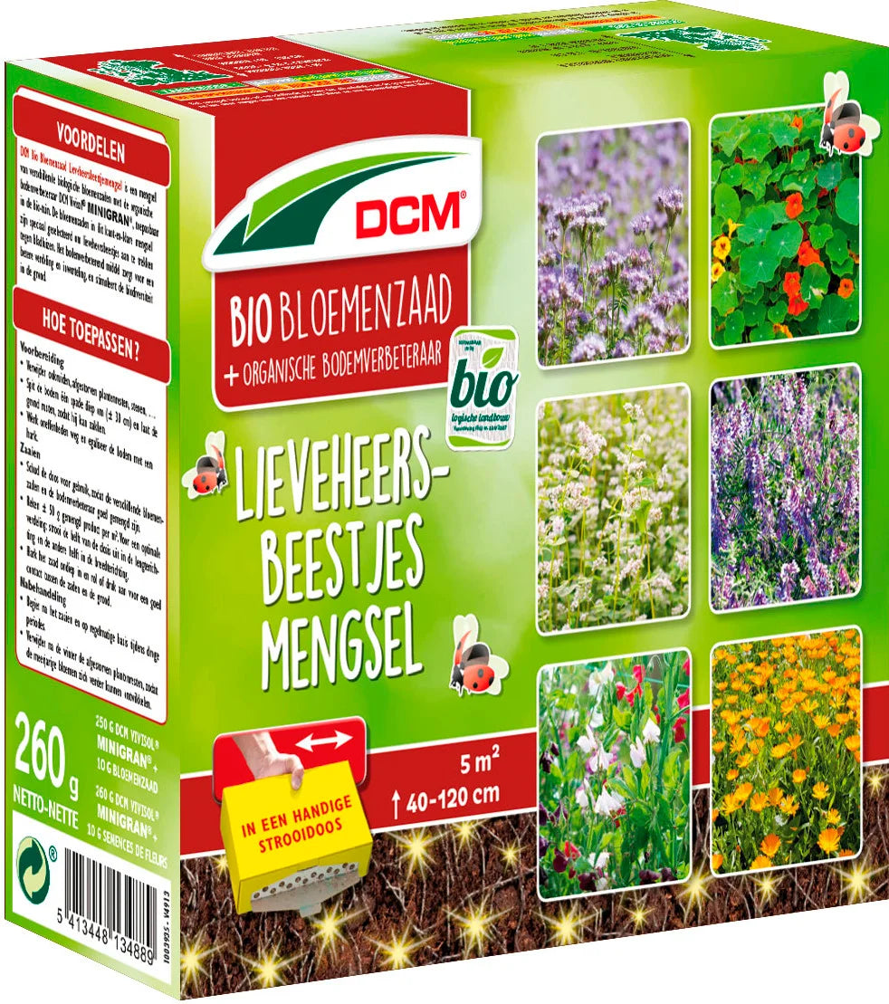 DCM bloemenmengsel lieveheersbeestjes 260 gr Bio 5m2