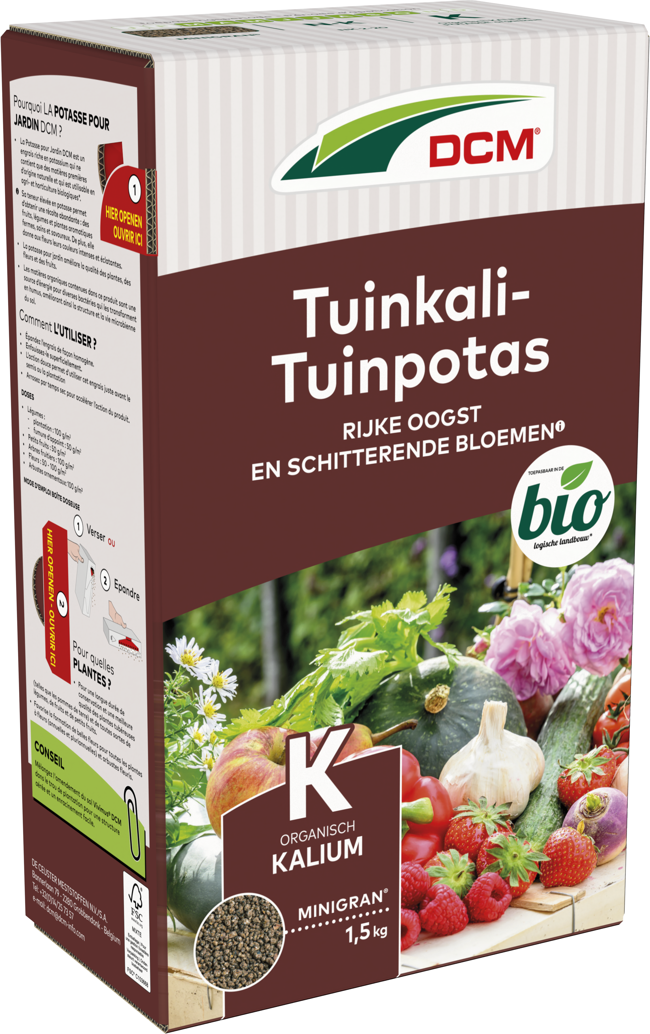 DCM Tuinkali / Tuinpotas 1,5 kg